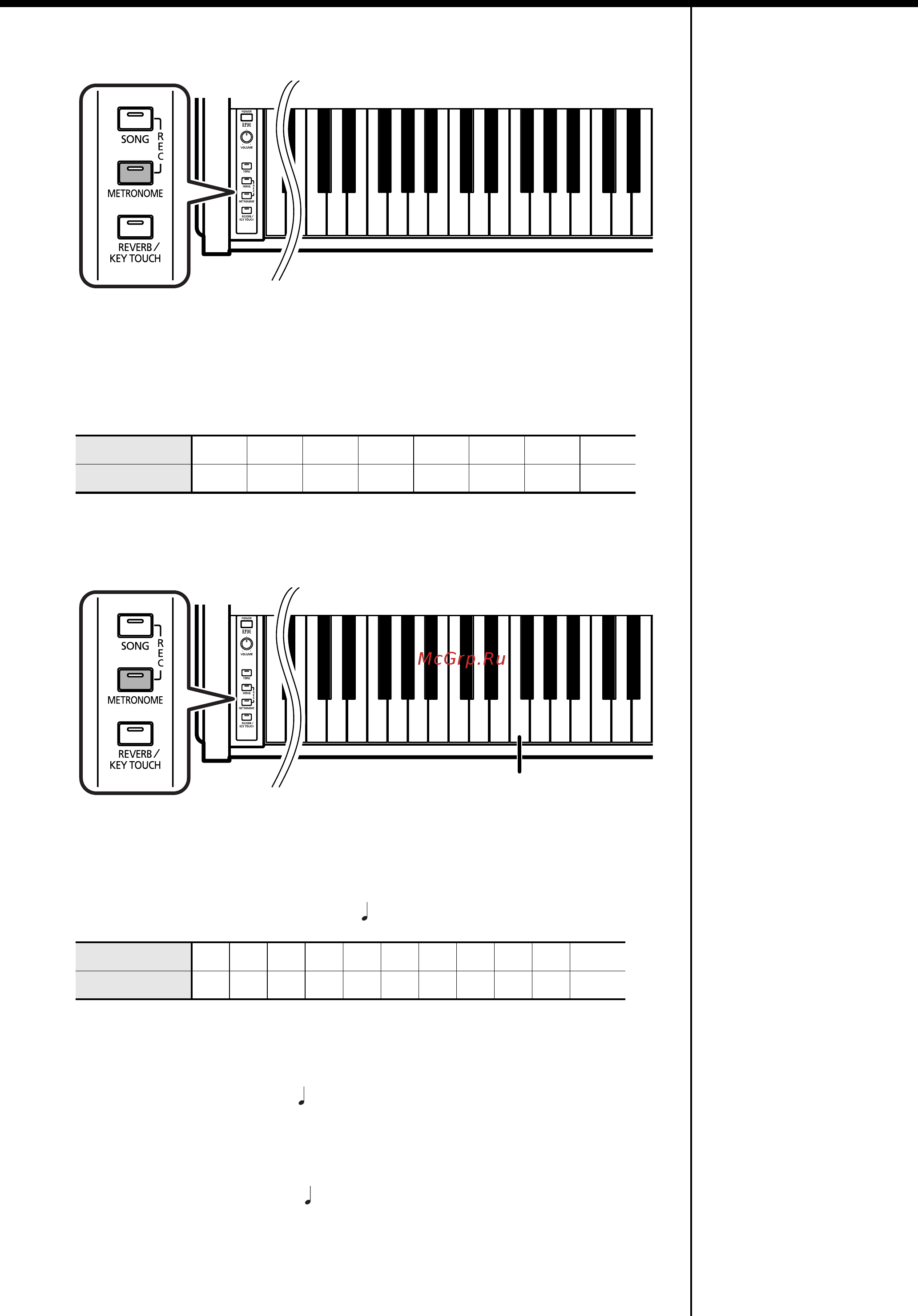 Roland RP101-ERW [28/48] Исполнение