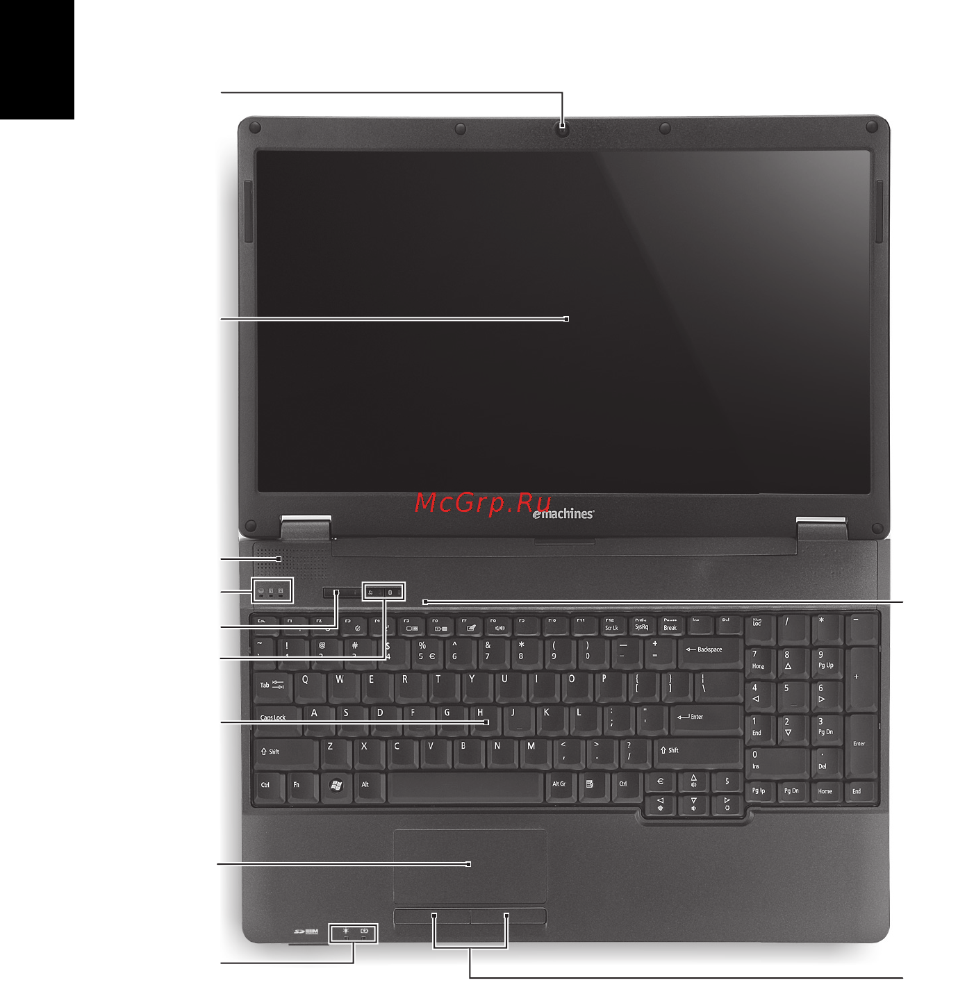 E-Machines E528-T353G25Mikk [4/10] Знакомство с ноутбуком emachines
