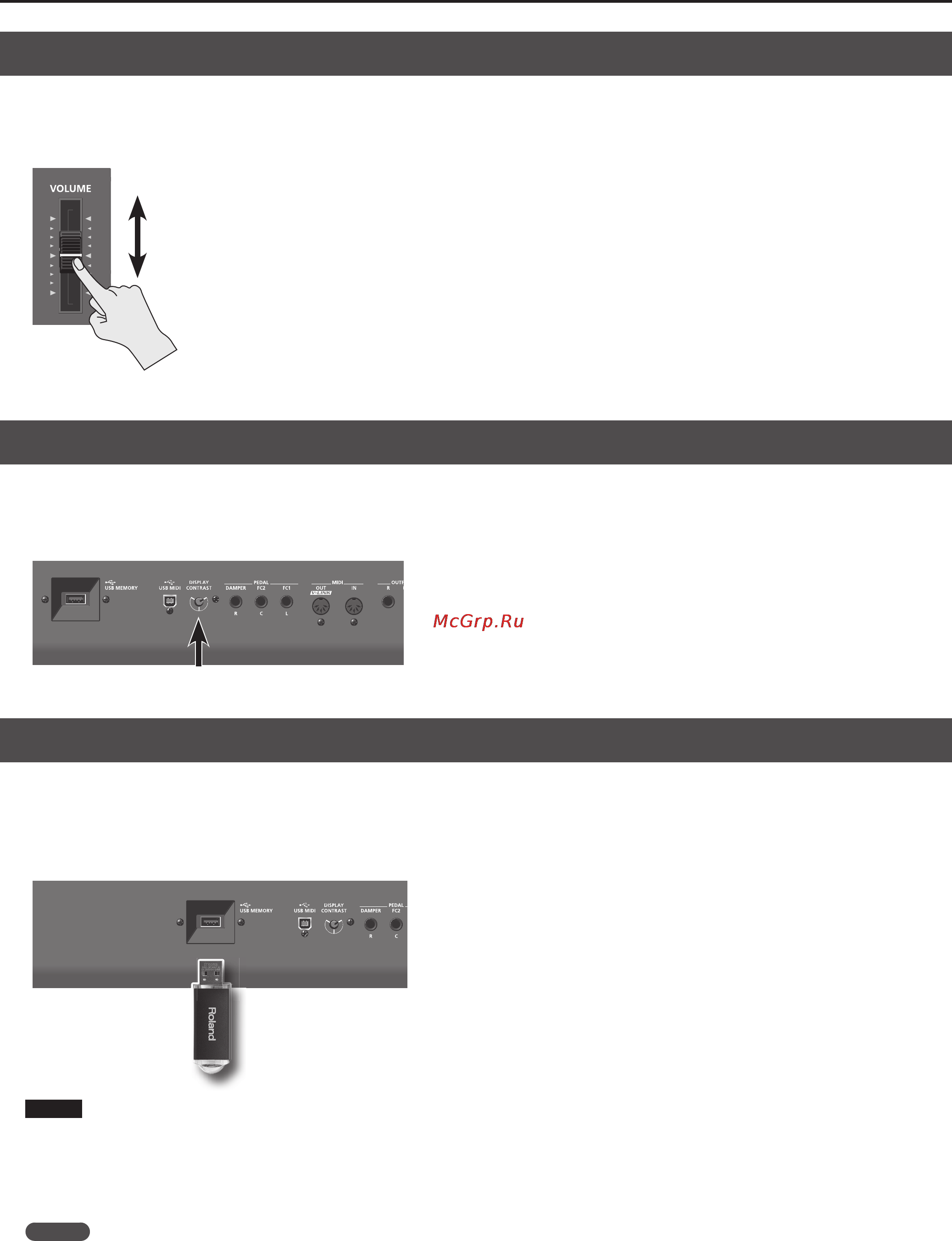 Roland RD-300NX [18/90] Подключение накопителя usb
