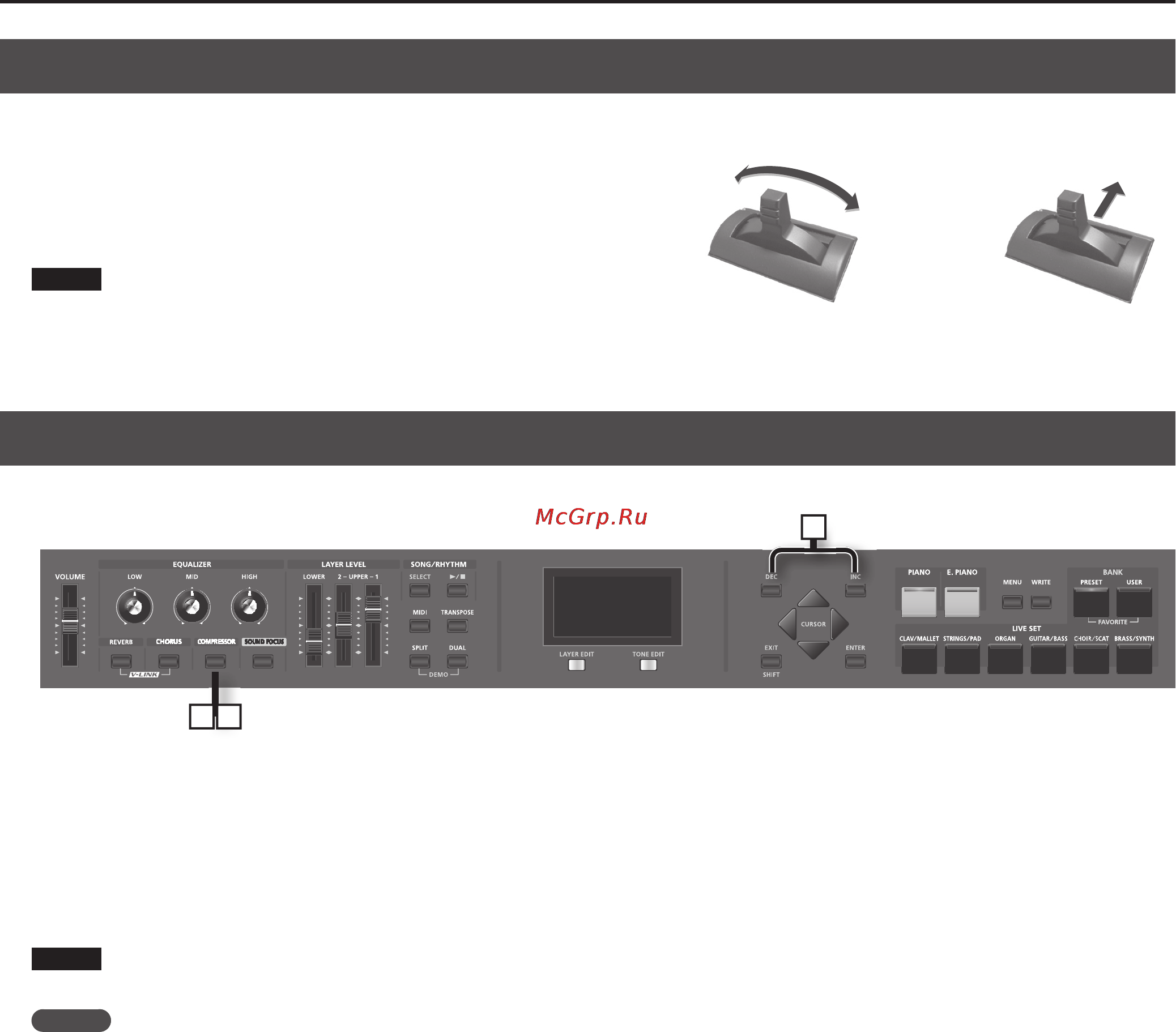 Roland RD-300NX [33/90] Компрессия звука compressor