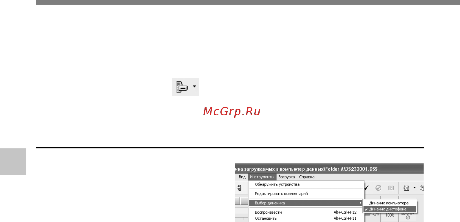Olympus DS-2300 [60/75] Микрофон usb динамик usb