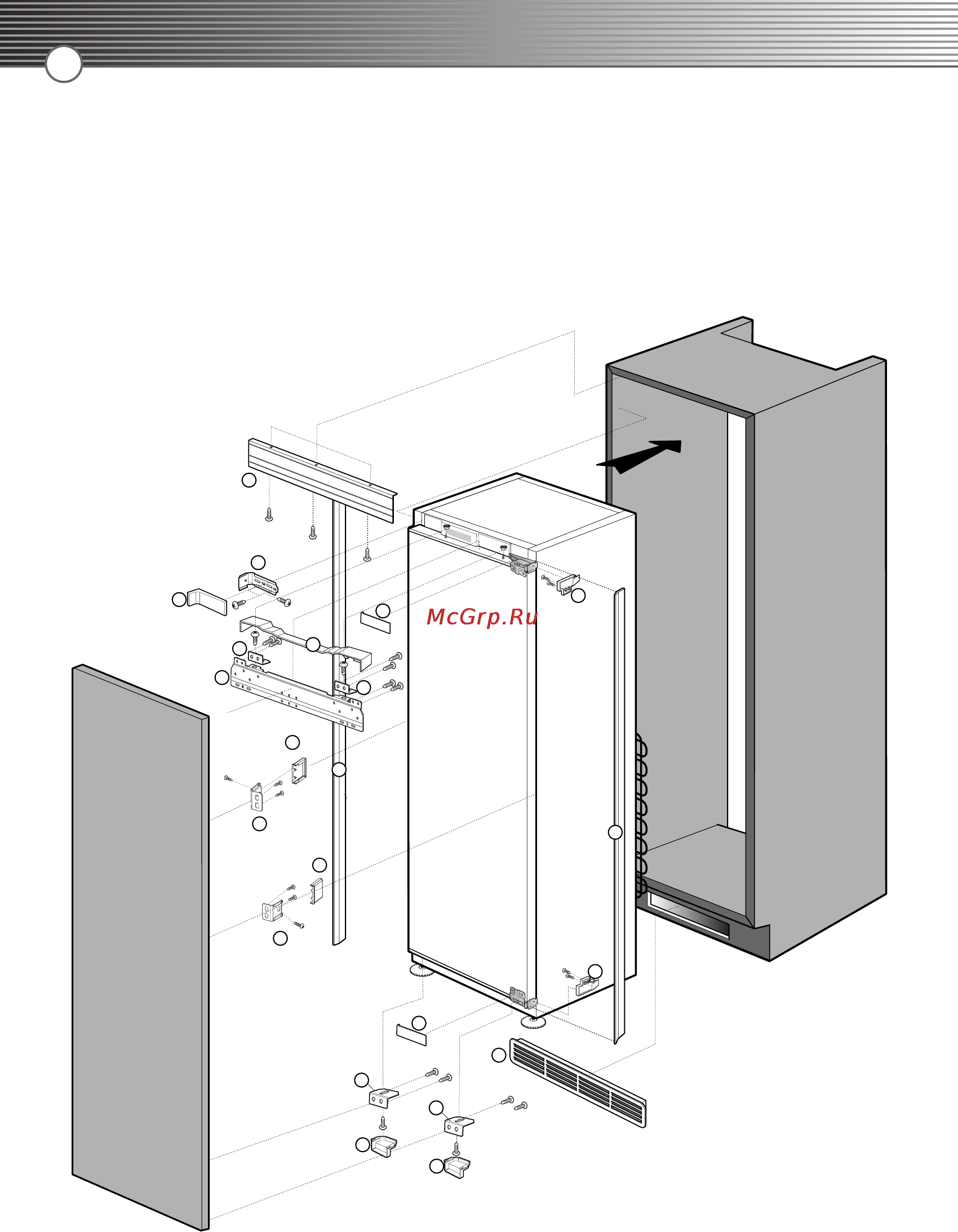 Smeg LB30AFNF [6/51] Assembly disassembly diagram of built in refrigerator