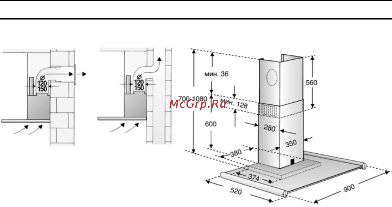Siemens LC 89950 [10/17] Перед монтажом