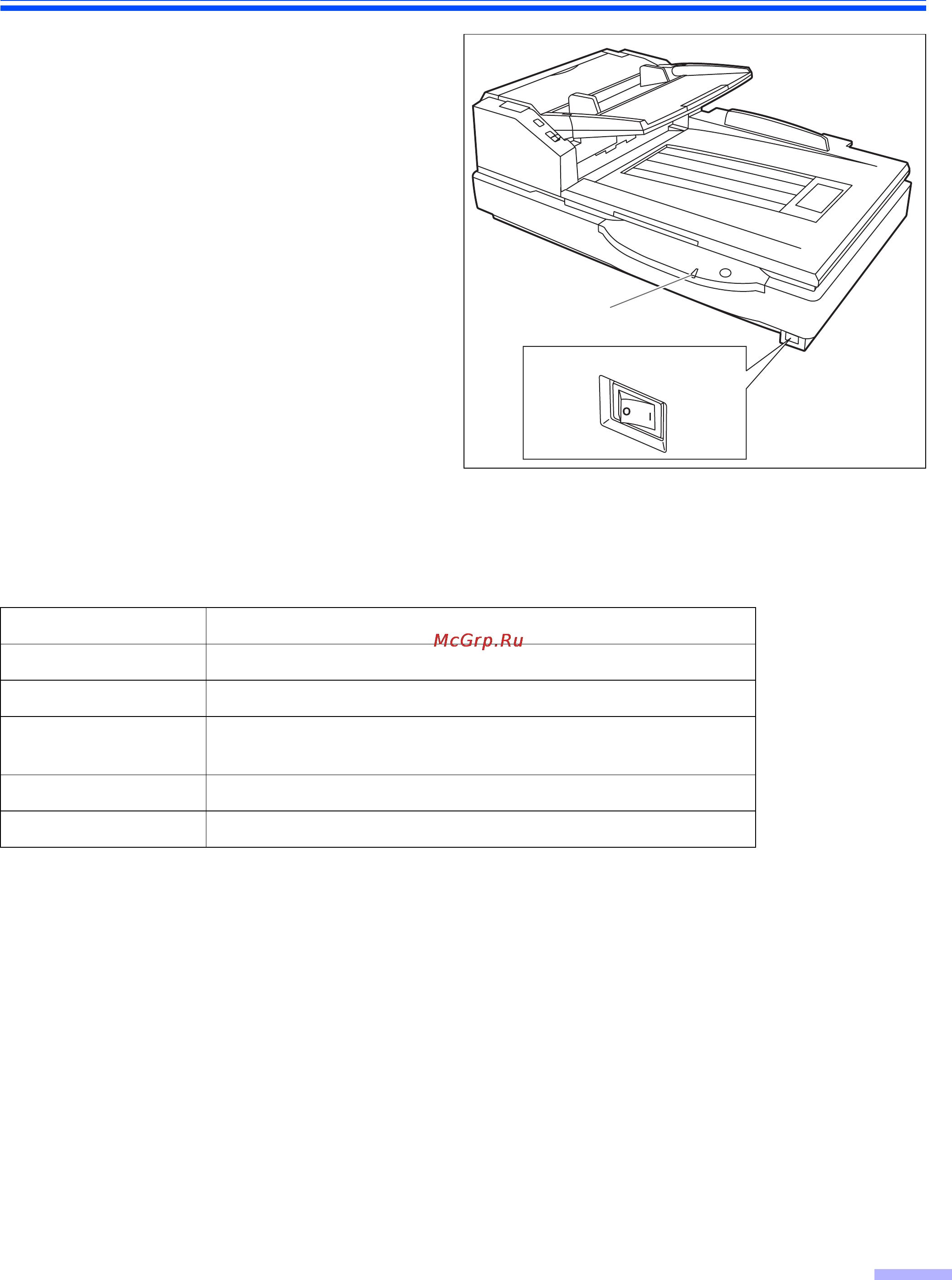 Panasonic KV-S7075C [13/53] Последовательность включения