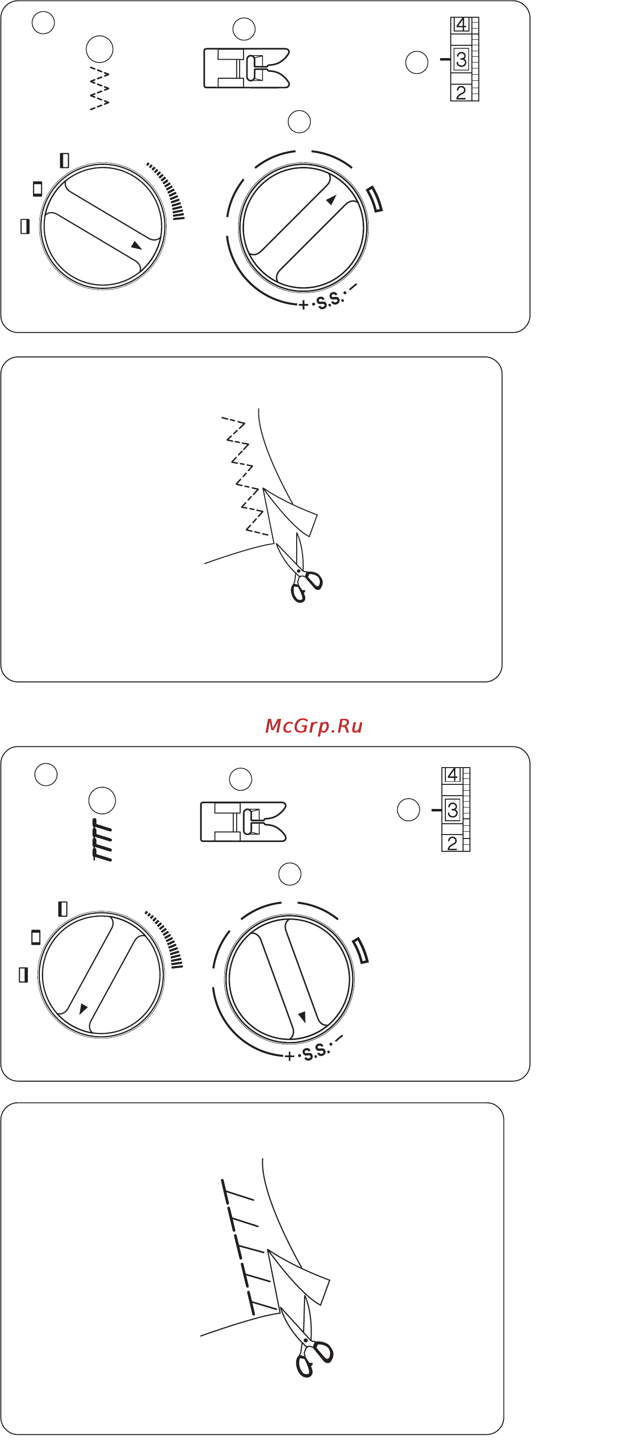 Janome 2055 [19/31] Трикотажный стежок