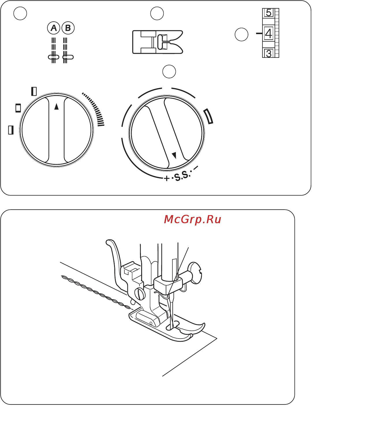 Janome 2055 [20/31] Прямой стежок стреч