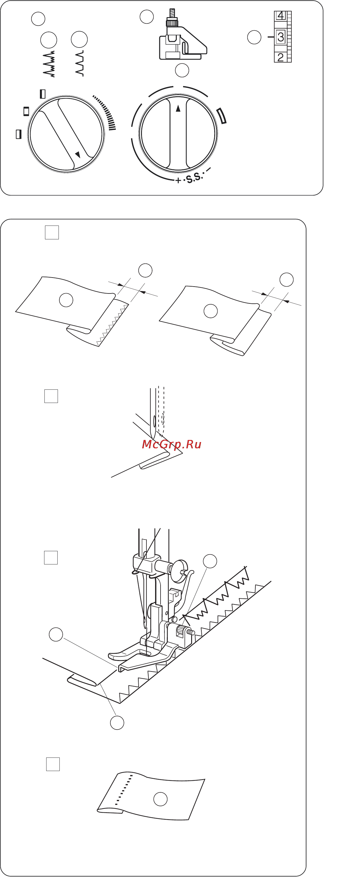 Janome 2055 [25/31] Потайной шов