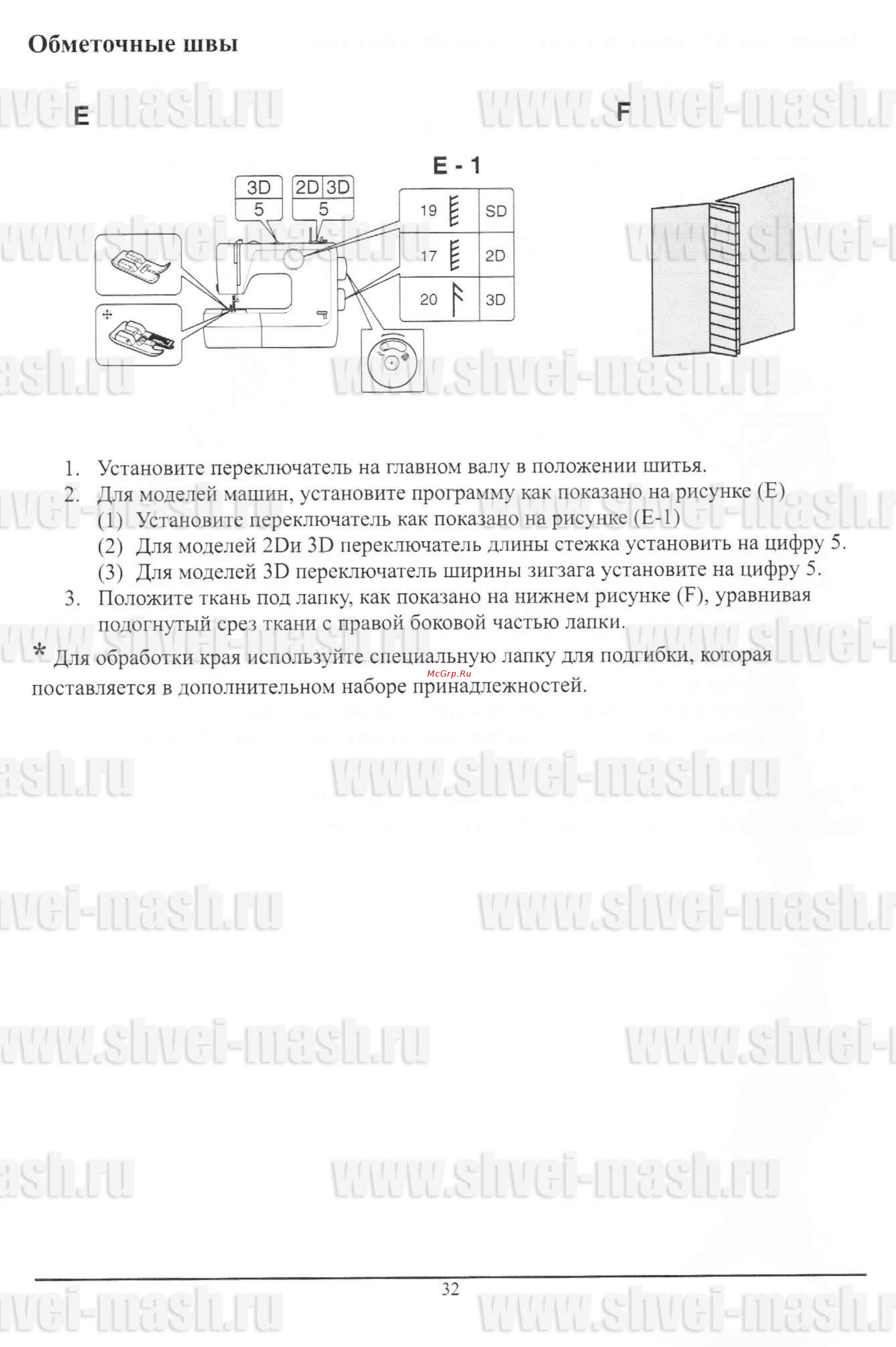 Toyota JS 121 [33/50] Обметочные швы