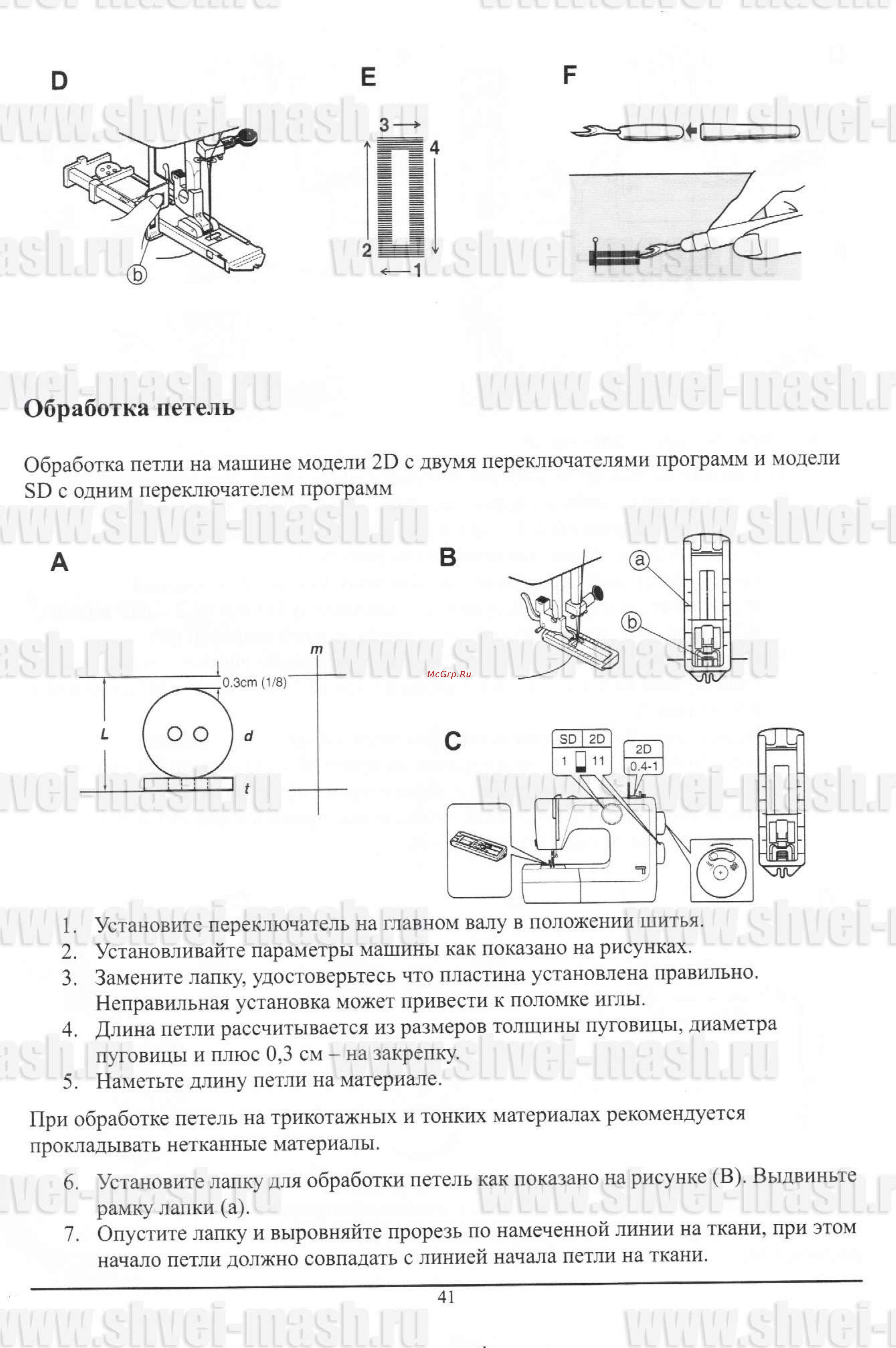 Toyota JS 121 [42/50] Обработка петель