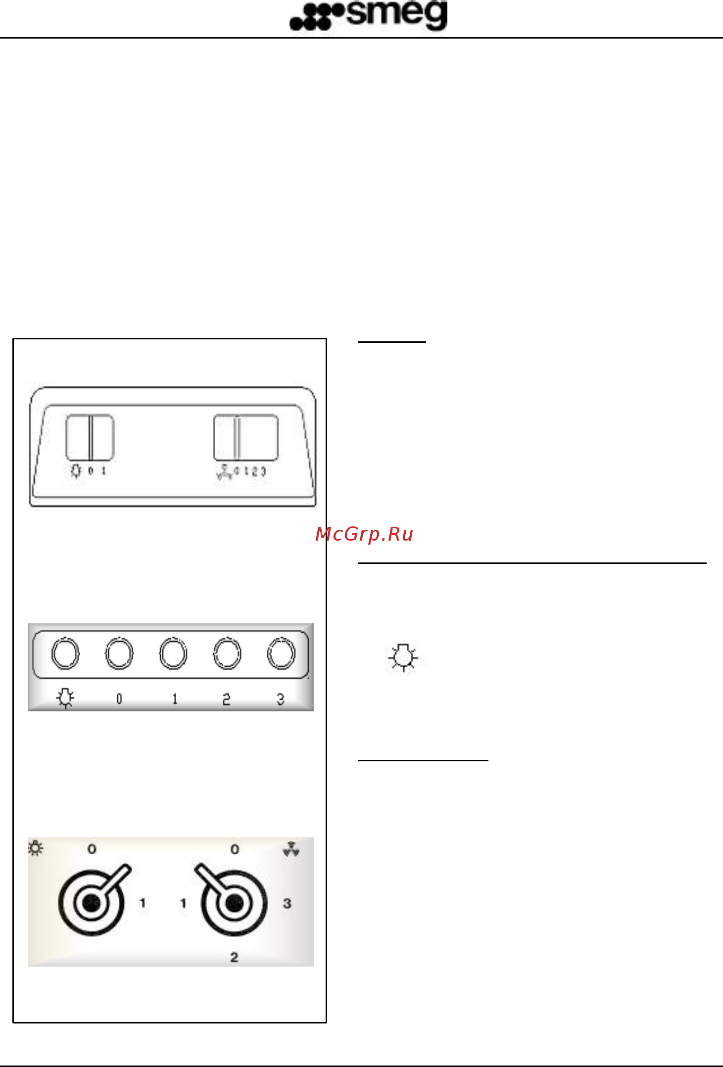 Smeg KSE89RA [4/8] Operating instructions