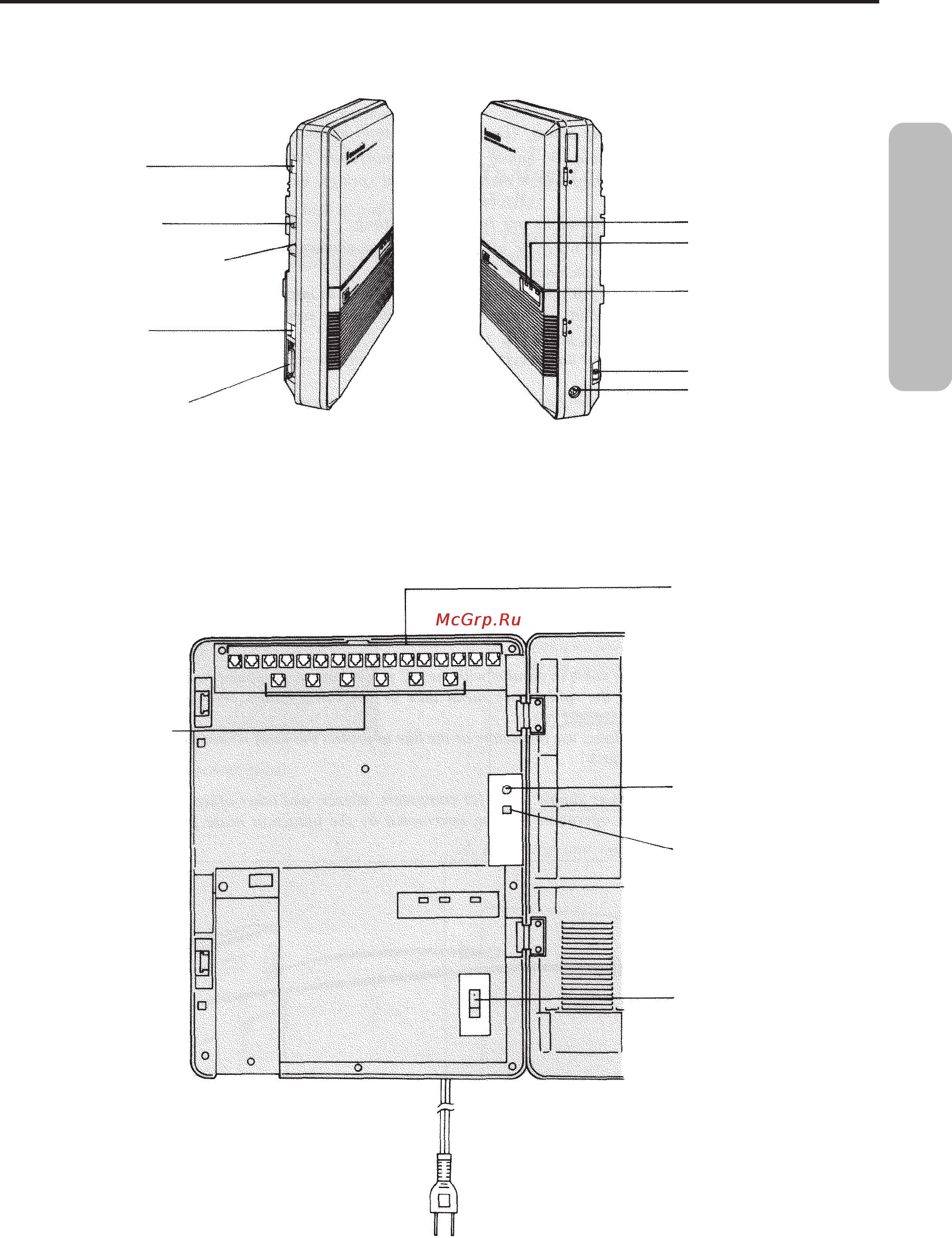 Panasonic KX-T61610B [7/151] Названия и расположение
