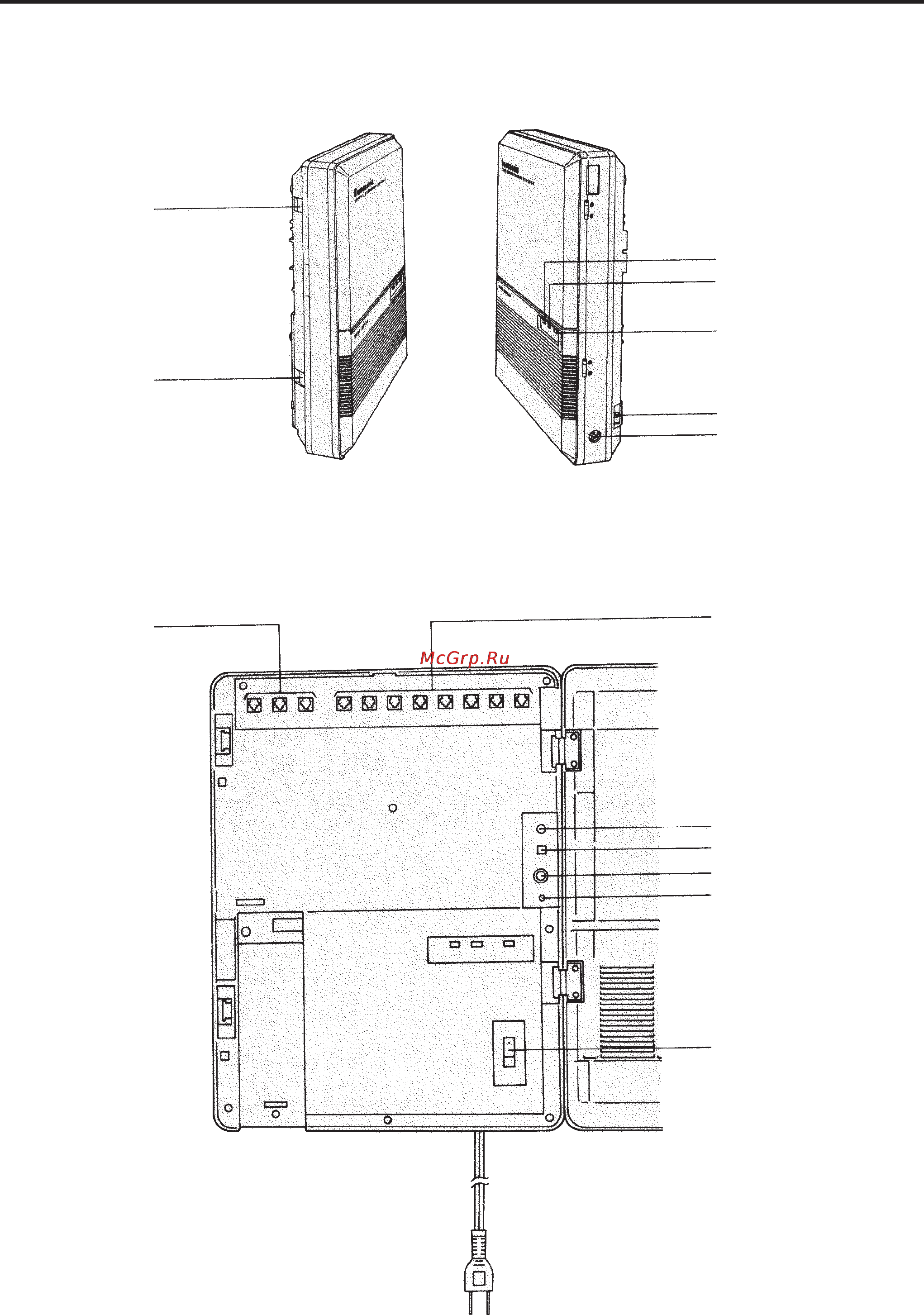 Panasonic KX-T30810B [6/116] Названия и расположение