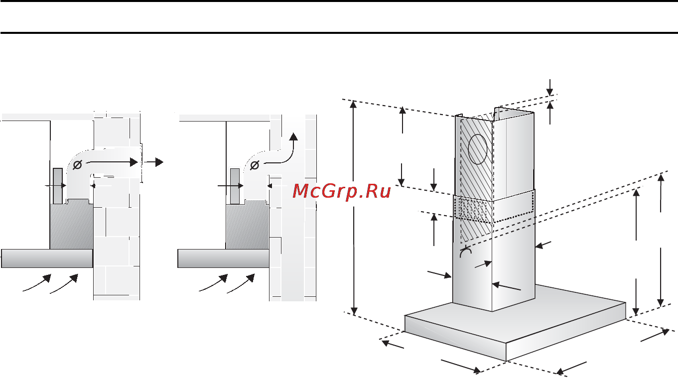 Neff D96M2.. [8/14] Перед монтажом