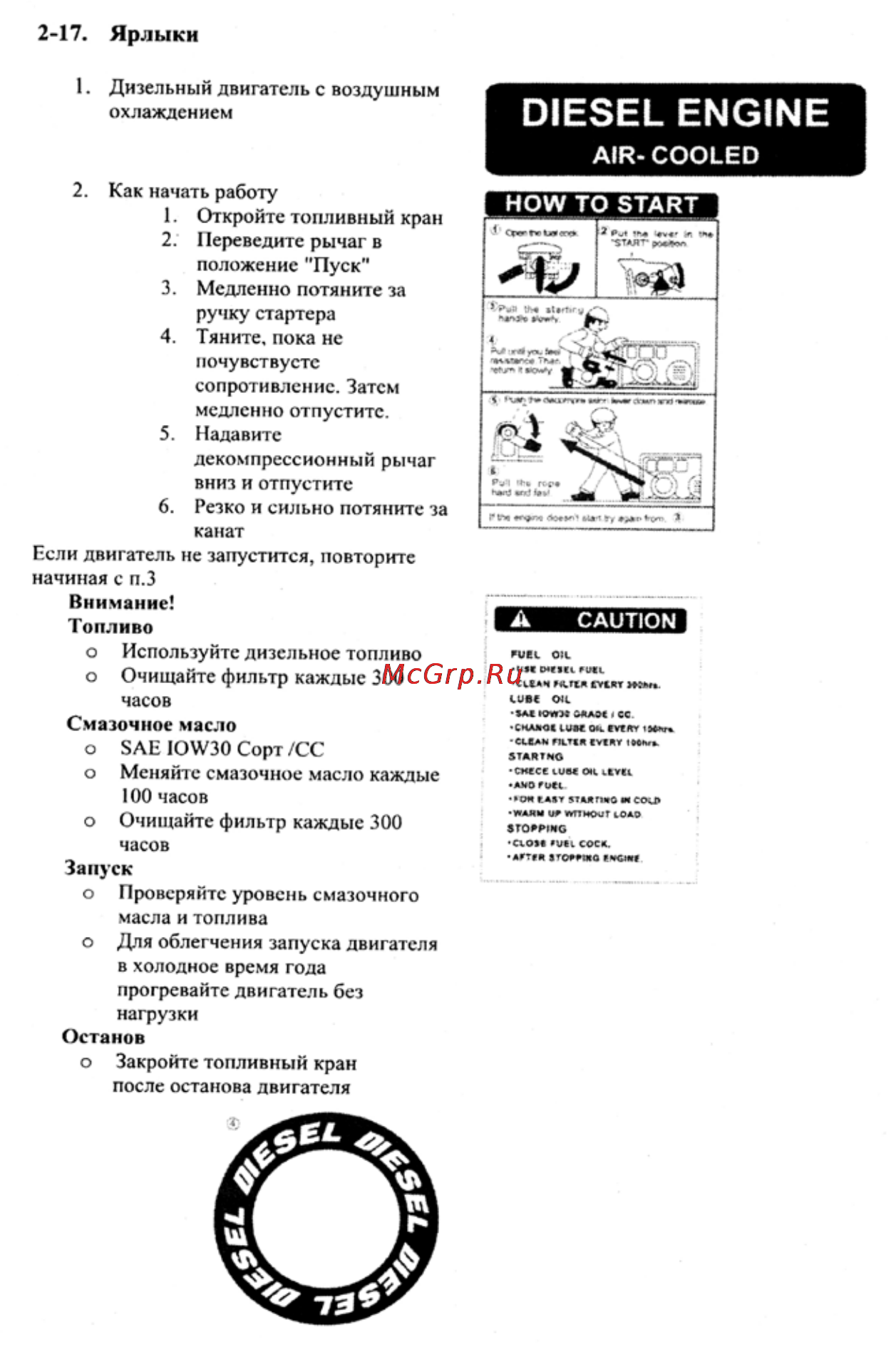 Crosser CR-M6 [95/106] Смазочное масло