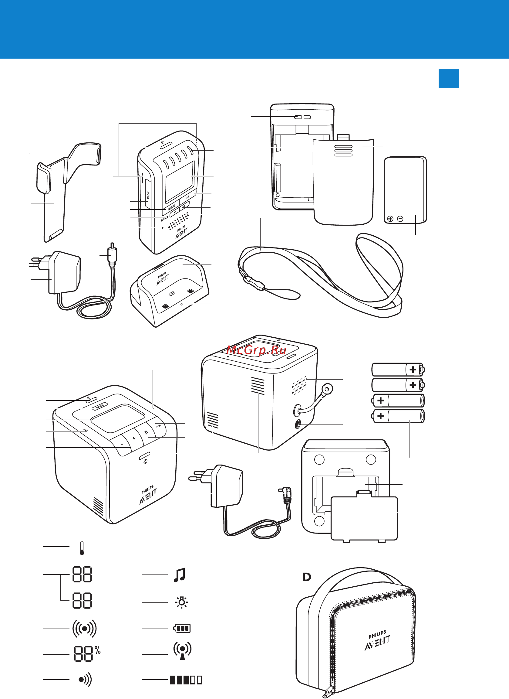 Philips Avent SCD 535 Инструкция по эксплуатации онлайн [3/292] 13998