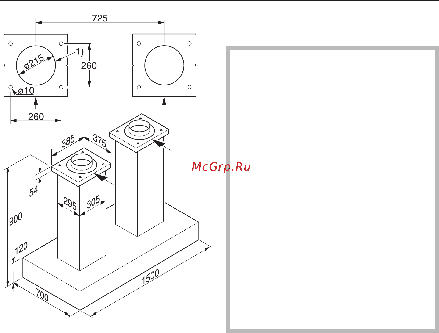 Miele DA 5330 D [24/36] Размеры прибора