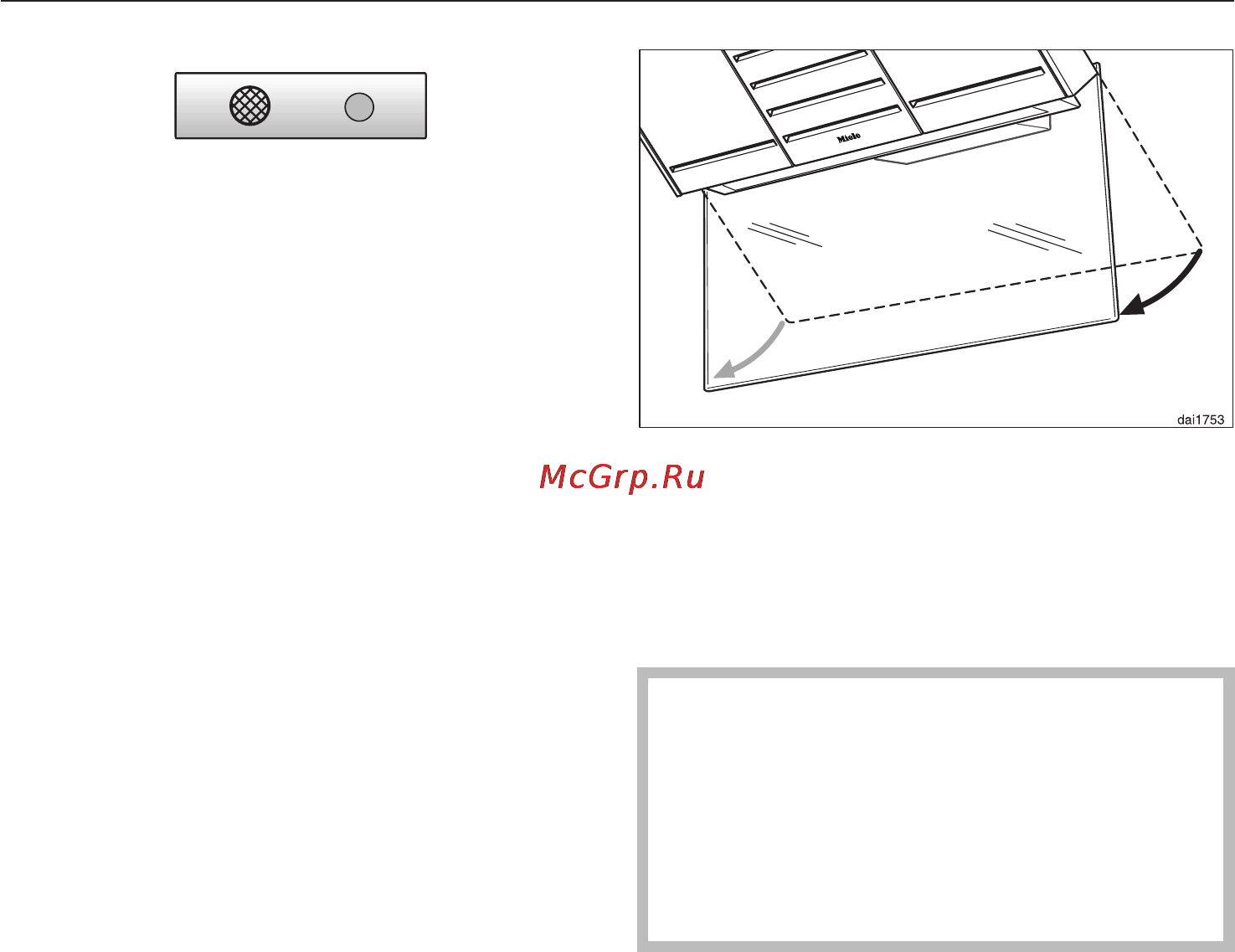Miele DA 489-4 EXT [23/40] Îñîáûå óêàçàíèÿ äëÿ èñòêè ñòåêëÿííûõ ïîâåðõíîñòåé 23