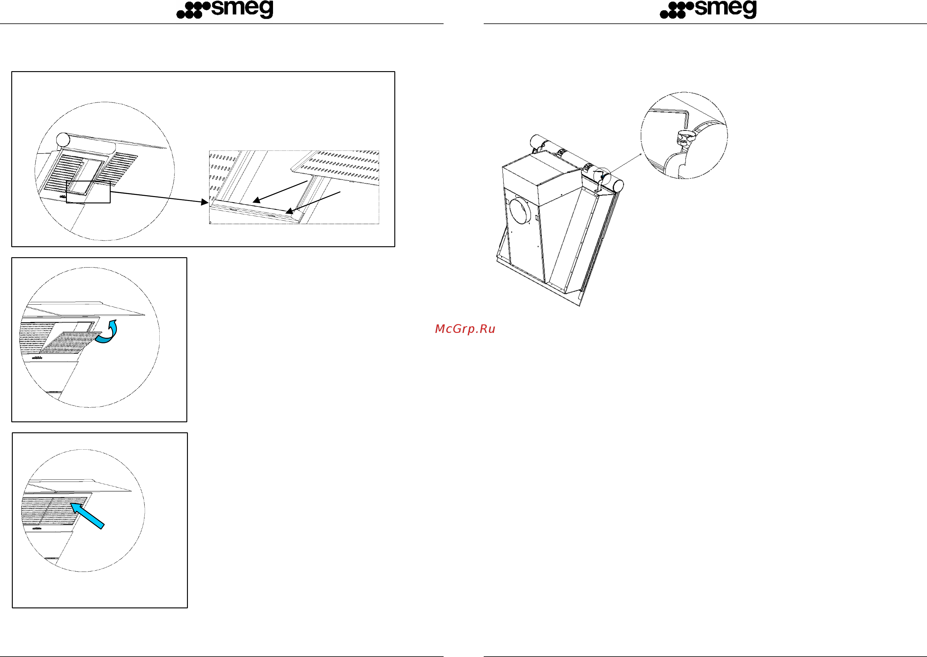 Smeg KTS75AC-1 [4/5] Adjustment of glass closed position