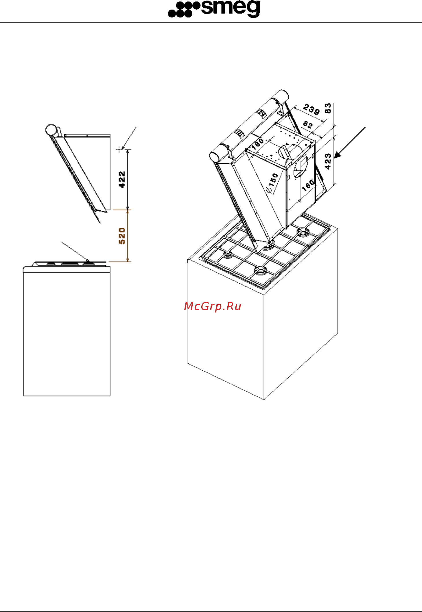 Smeg KTS75AC-1 [5/5] Installation instructions