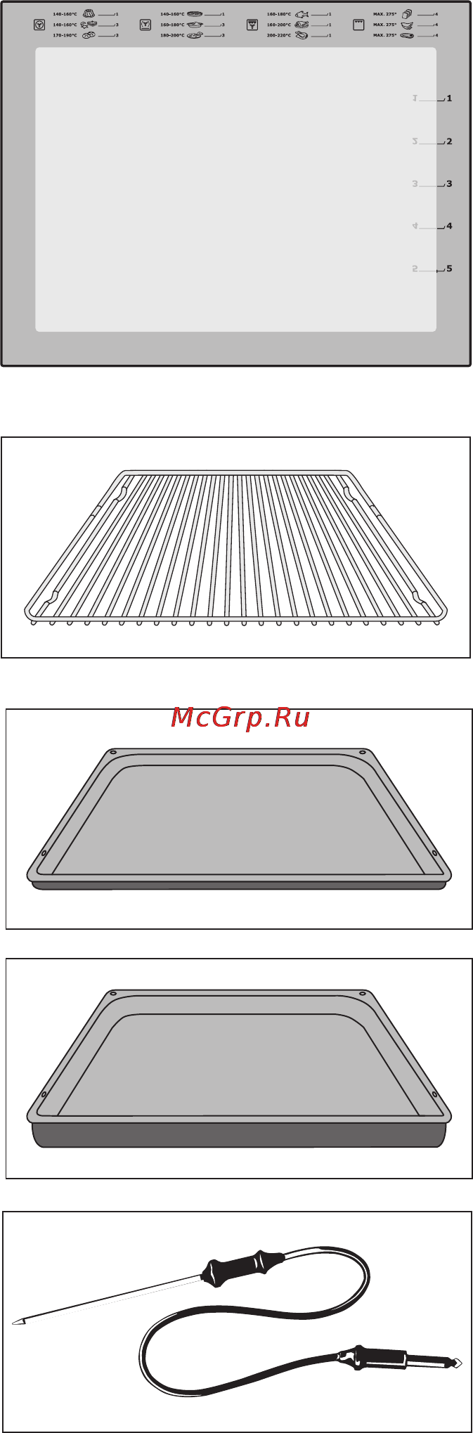Electrolux EOB64100 K [9/72] Внутренняя сторона дверцы