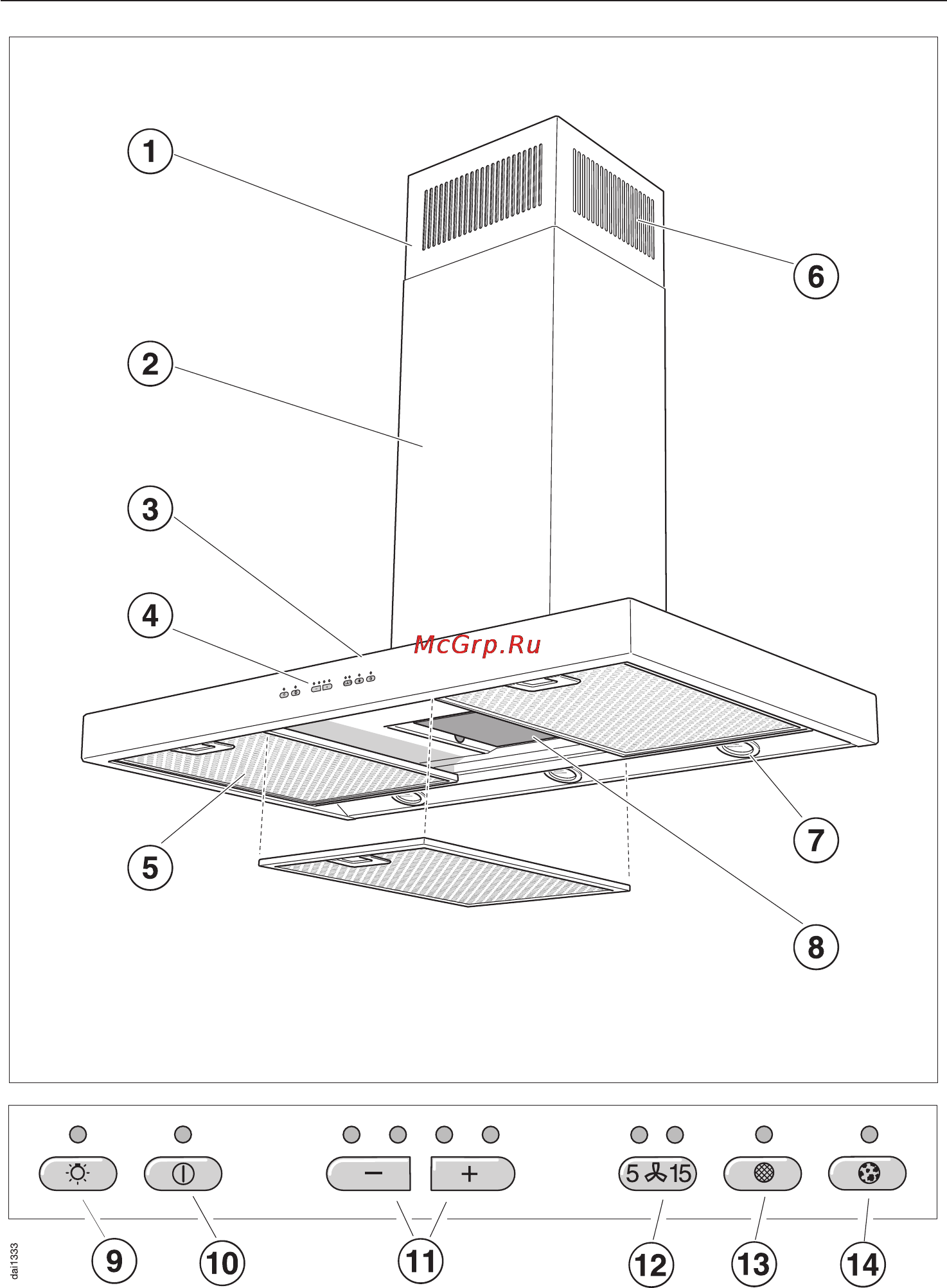 Miele DA 429 EXT [8/32] Îïèñàíèå ïðèáîðà 8