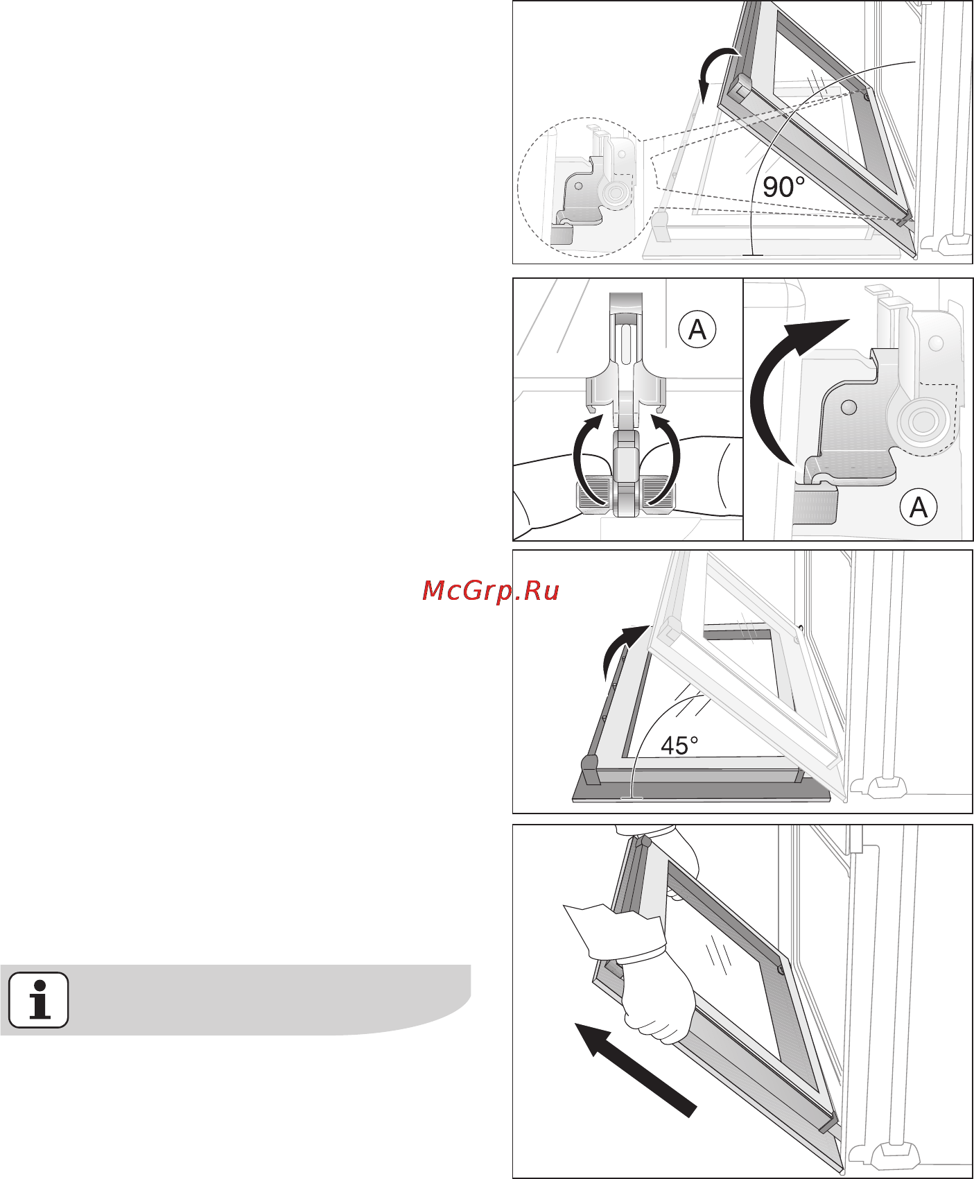 Electrolux EOB64100 X [54/72] Как снять дверь духовки