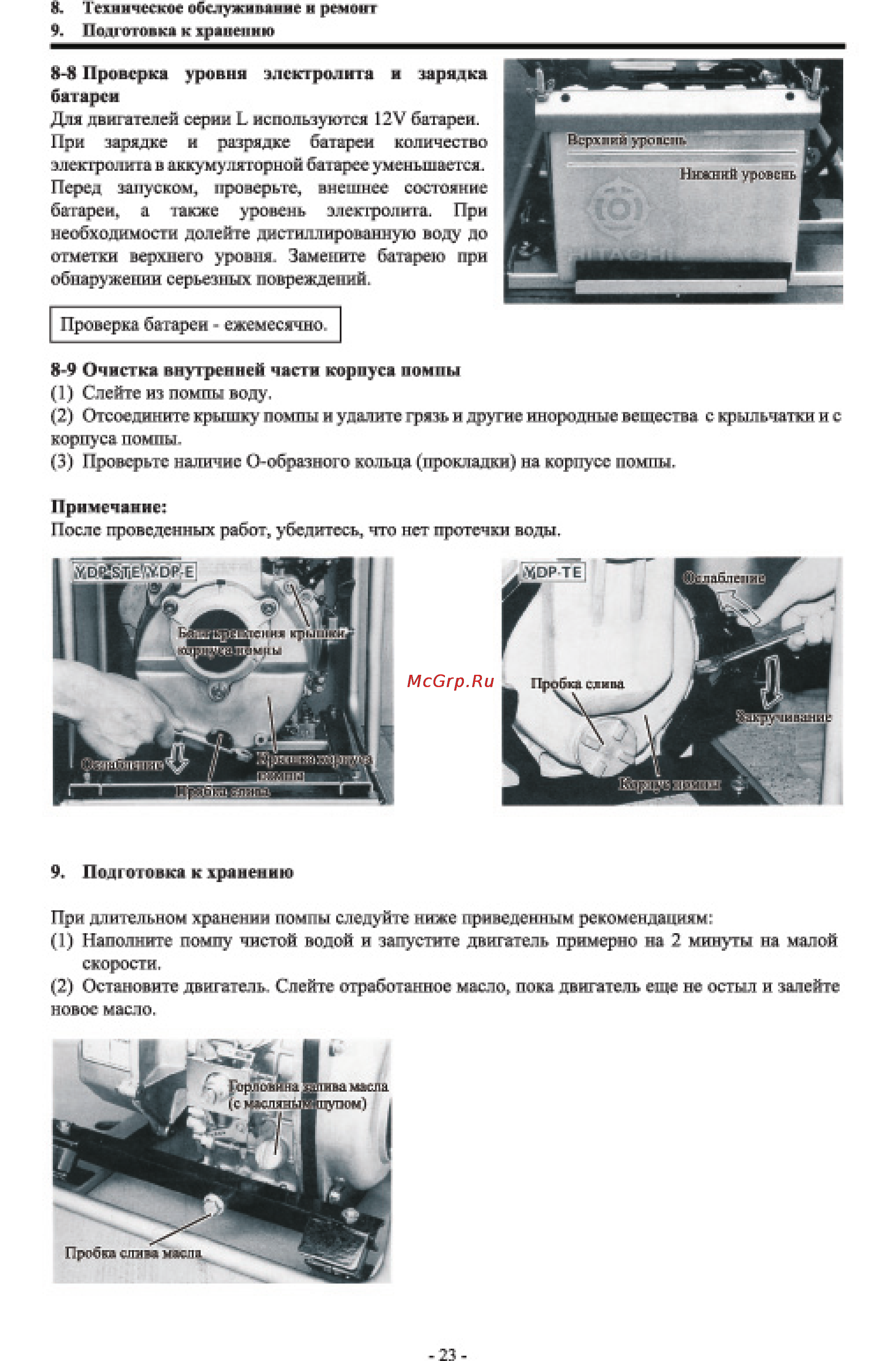 Yanmar YDP20E Инструкция по эксплуатации онлайн [24/26] 14255