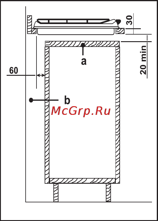 Electrolux EHG6435 X [24/27] Возможность встраивания
