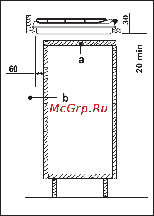 Electrolux EHG6835 X [21/23] Возможность встраивания