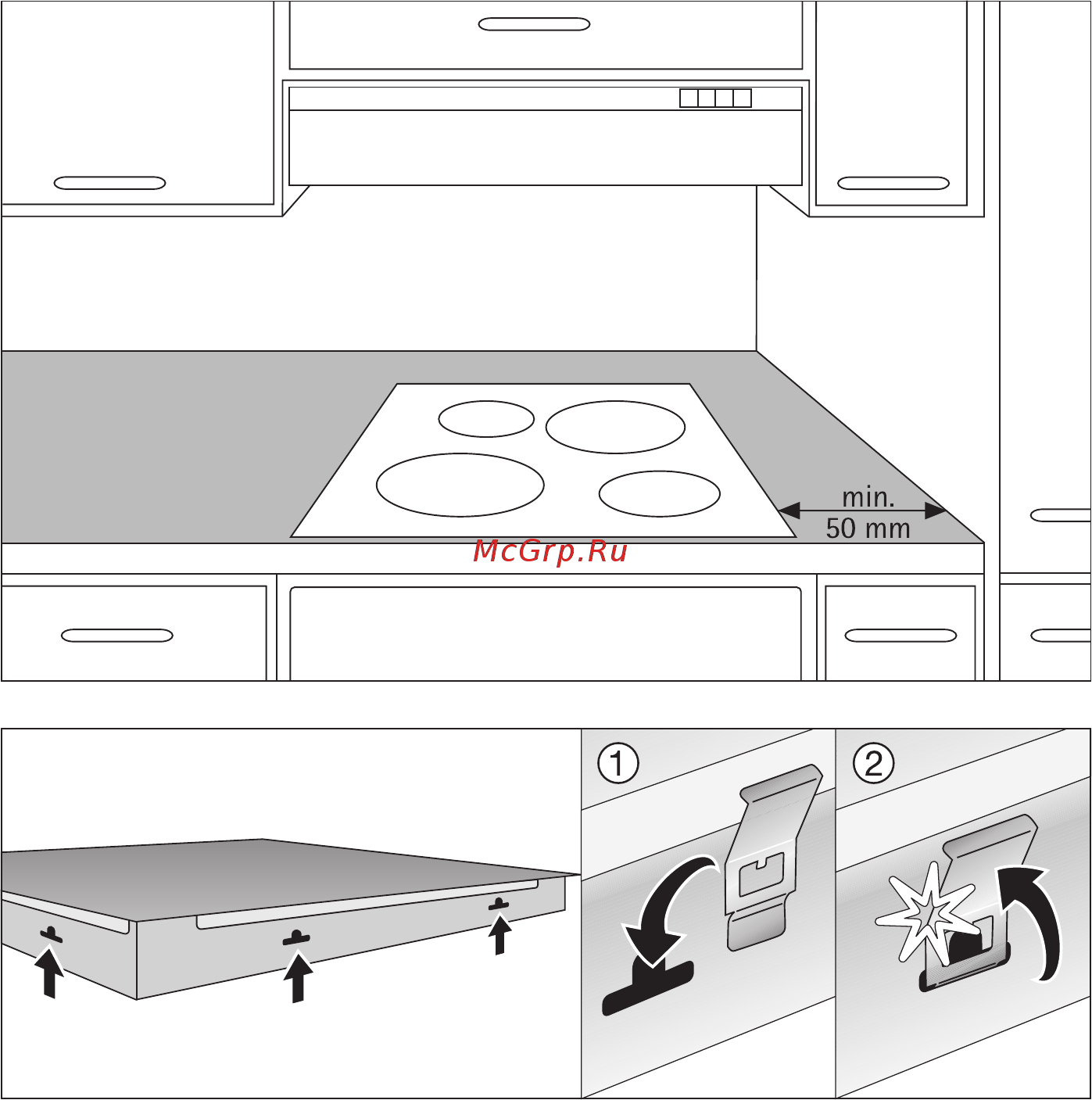 Electrolux EHC60060 X [16/20] Ìîíòàæ montering lait teen asentaminen