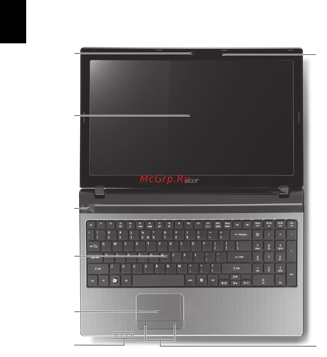Acer ASPIRE 5750G-2416G64Mnkk [212/320] Teie acer i sülearvuti ülevaade