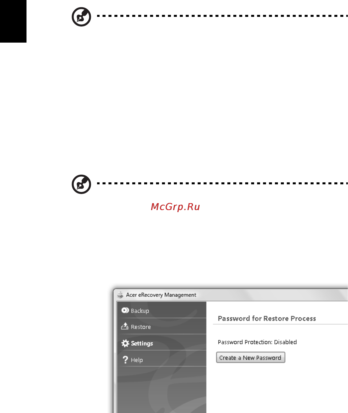 Acer ASPIRE 5742Z-P623G32Mirr [1038/2205] Acer erecovery management