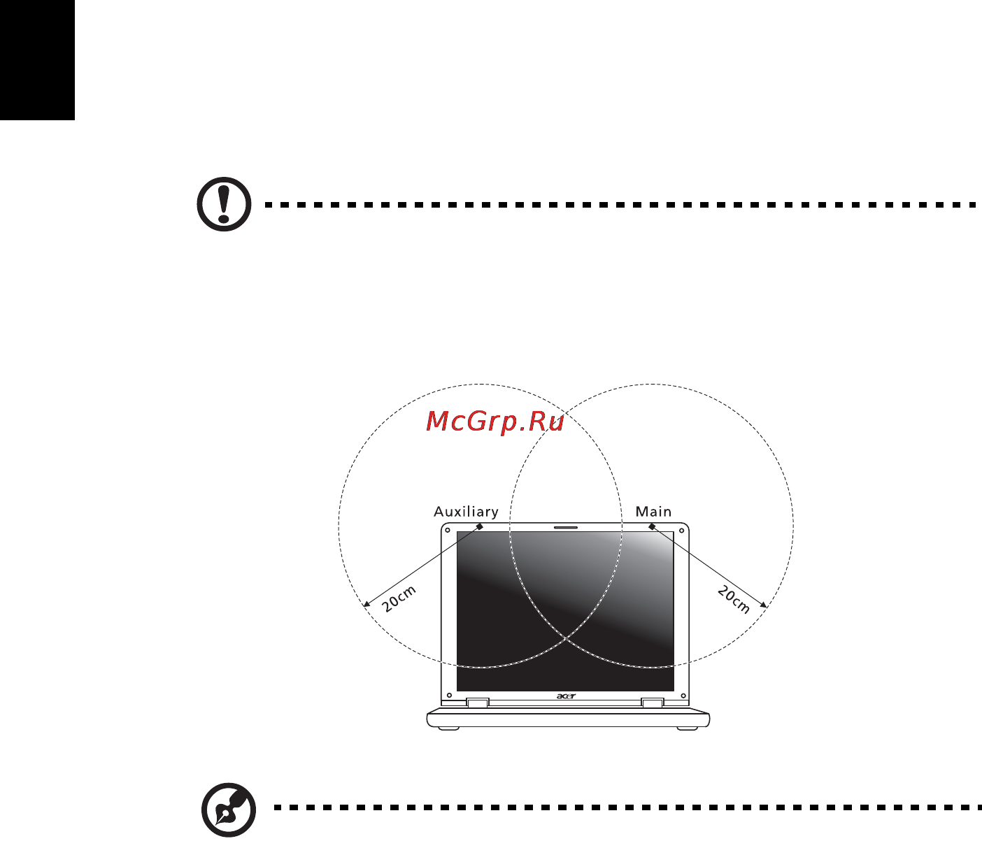 Acer ASPIRE 5742G-373G32Mnrr [1074/2205] Požadavek bezpečnosti pro rádiové frekvence dle fcc