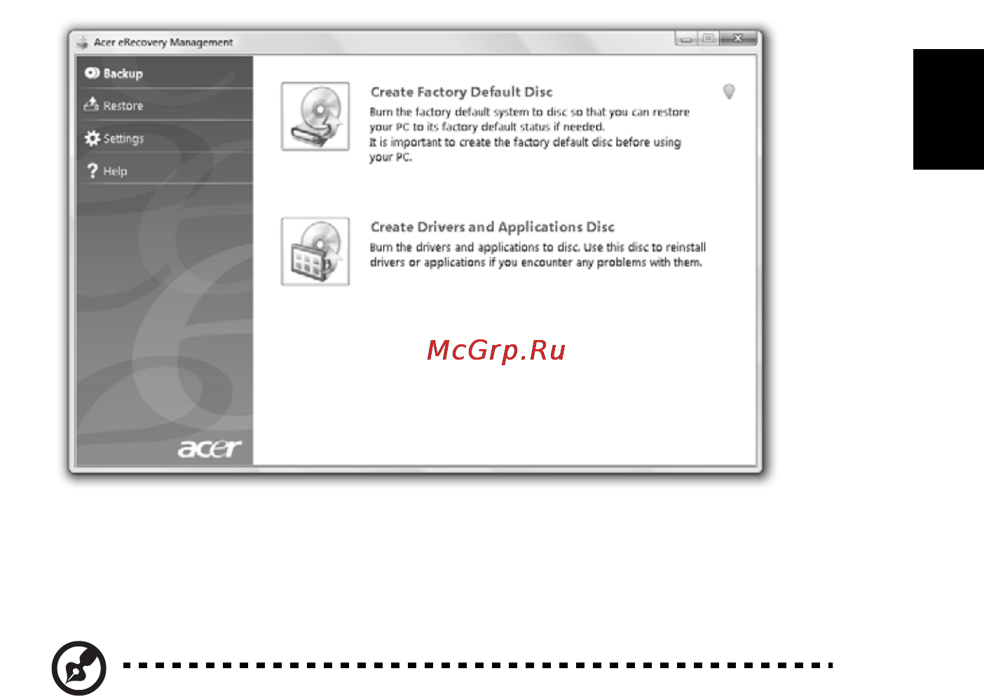 Acer ASPIRE 5742G-373G32Mnrr [1109/2205] Napálit zálohu na disk