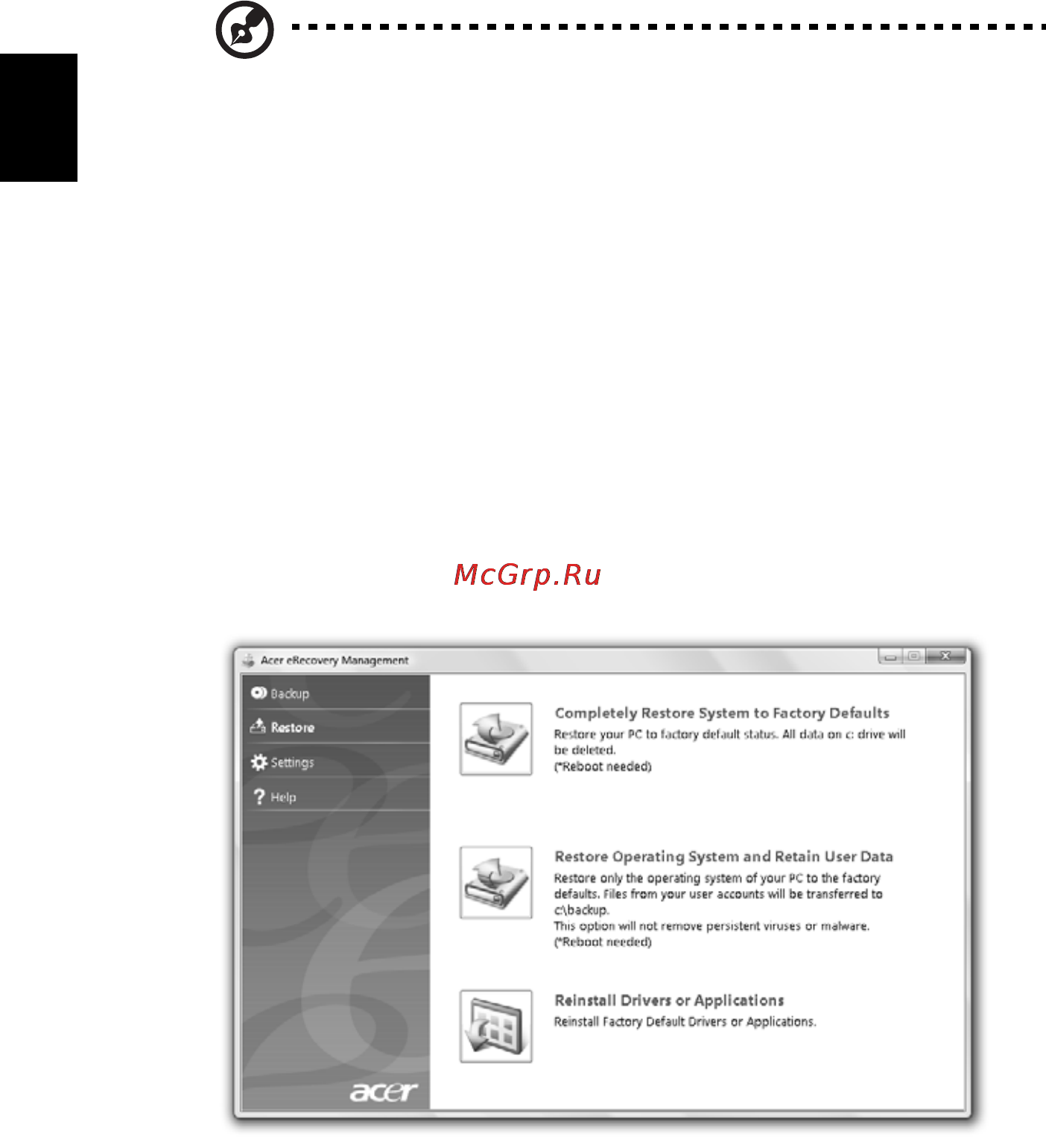 Acer ASPIRE 5742Z-P623G32Mirr [1322/2205] Restaurarea