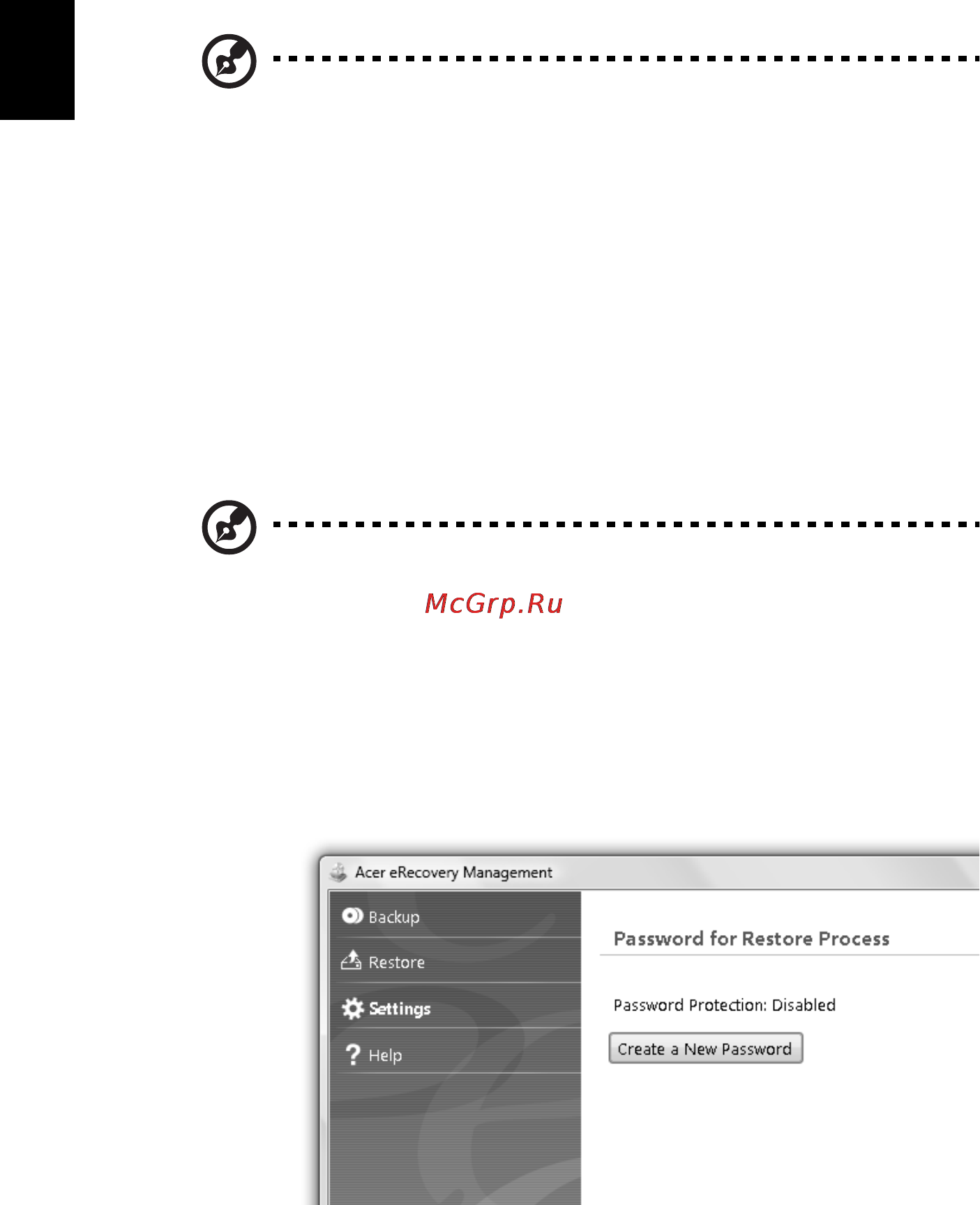 Acer ASPIRE 5742Z-P623G32Mirr [182/2205] Acer erecovery management