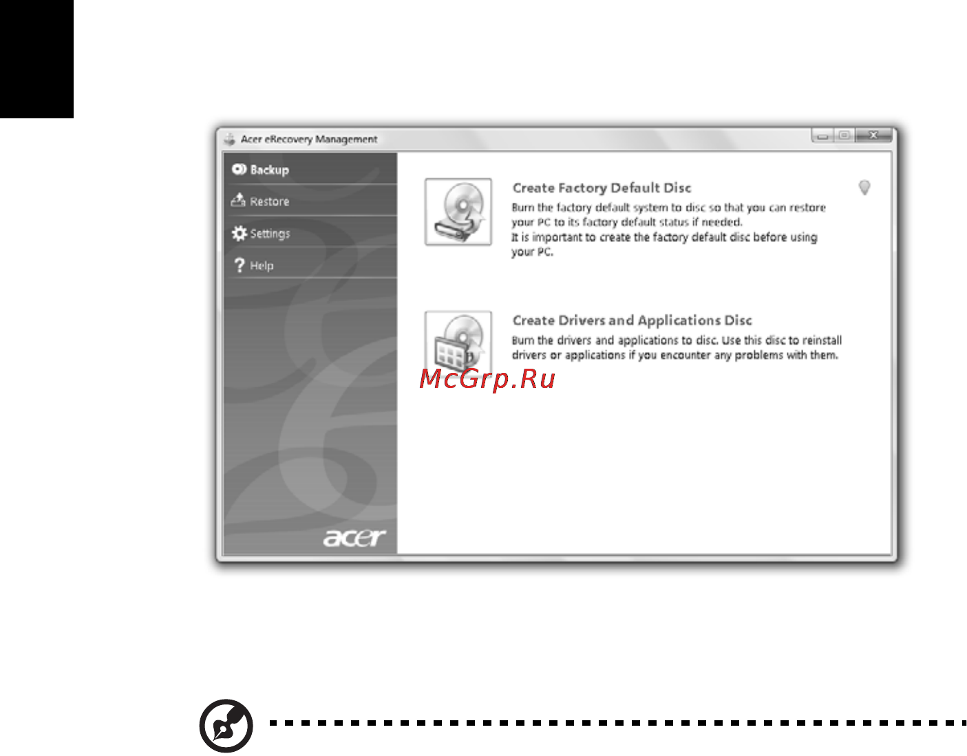 Acer ASPIRE 5742Z-P623G32Mirr [1964/2205] 燒錄備份光碟