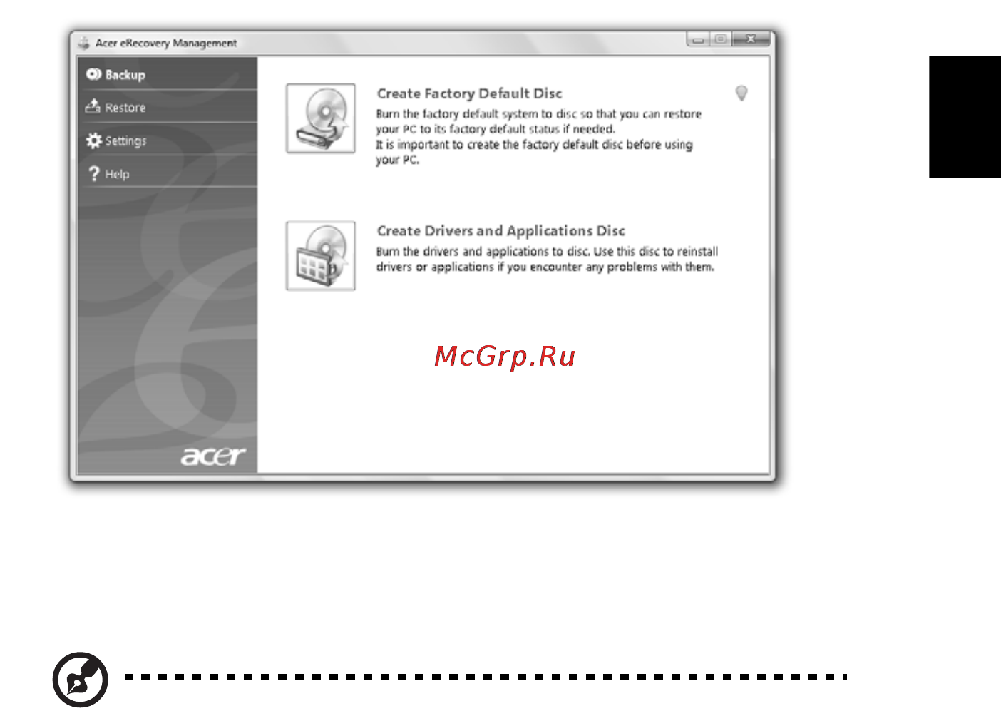 Acer ASPIRE 5742G-373G32Mnrr [257/2205] Masterizzazione di dischi di backup