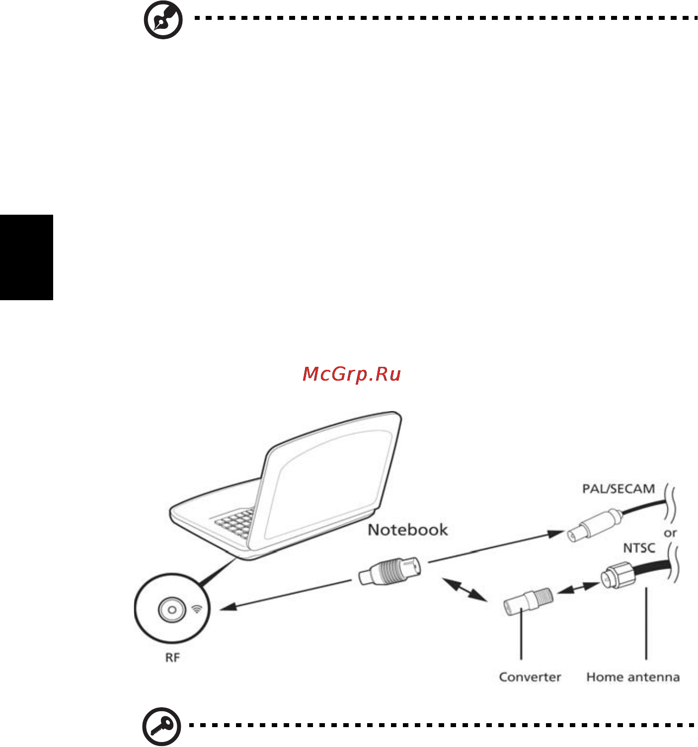 Acer ASPIRE 5742G-373G32Mnrr [498/2205] Tv kijken met een externe antenne of via de kabel