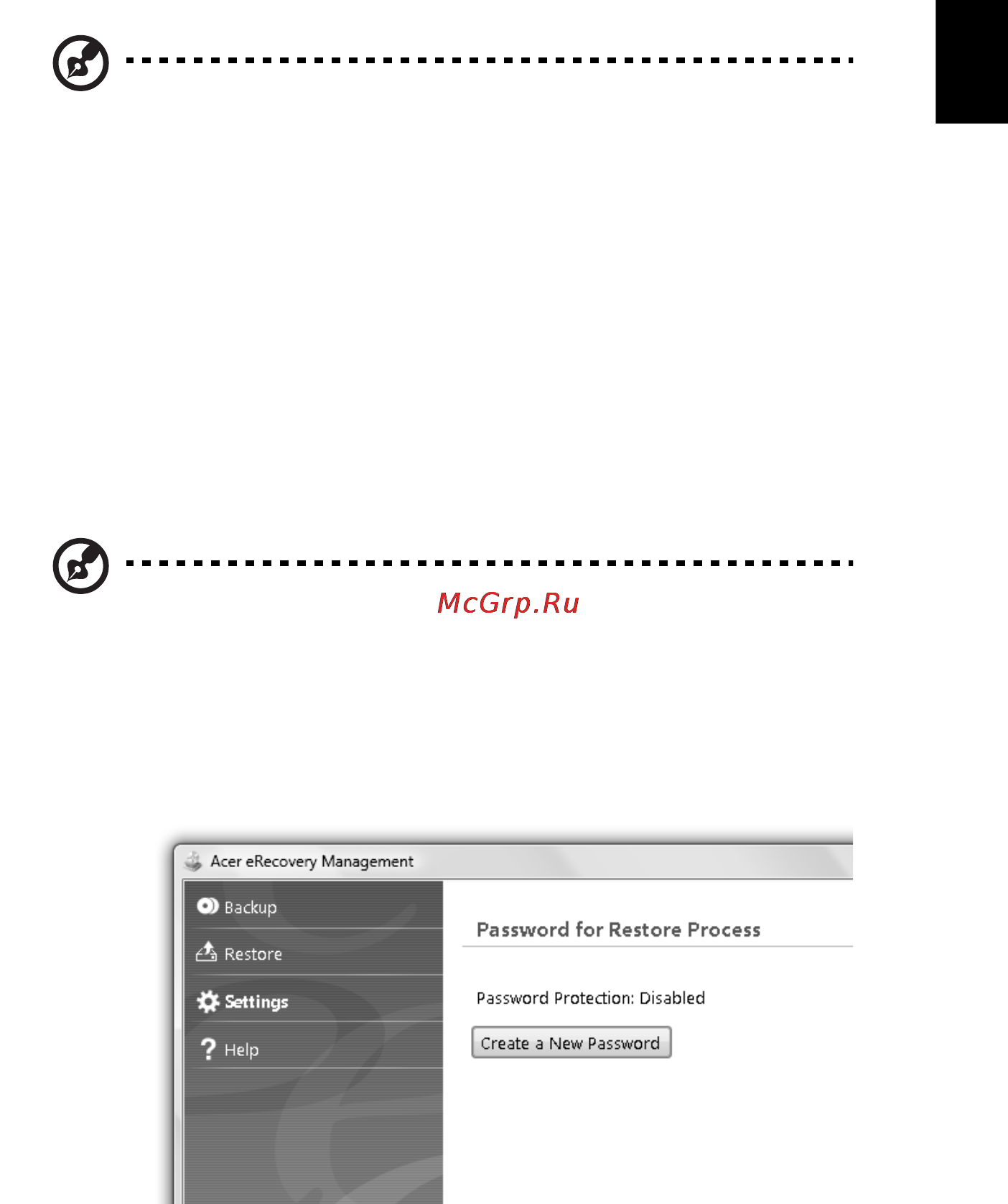 Acer ASPIRE 5742G-373G32Mnrr [681/2205] Acer erecovery management