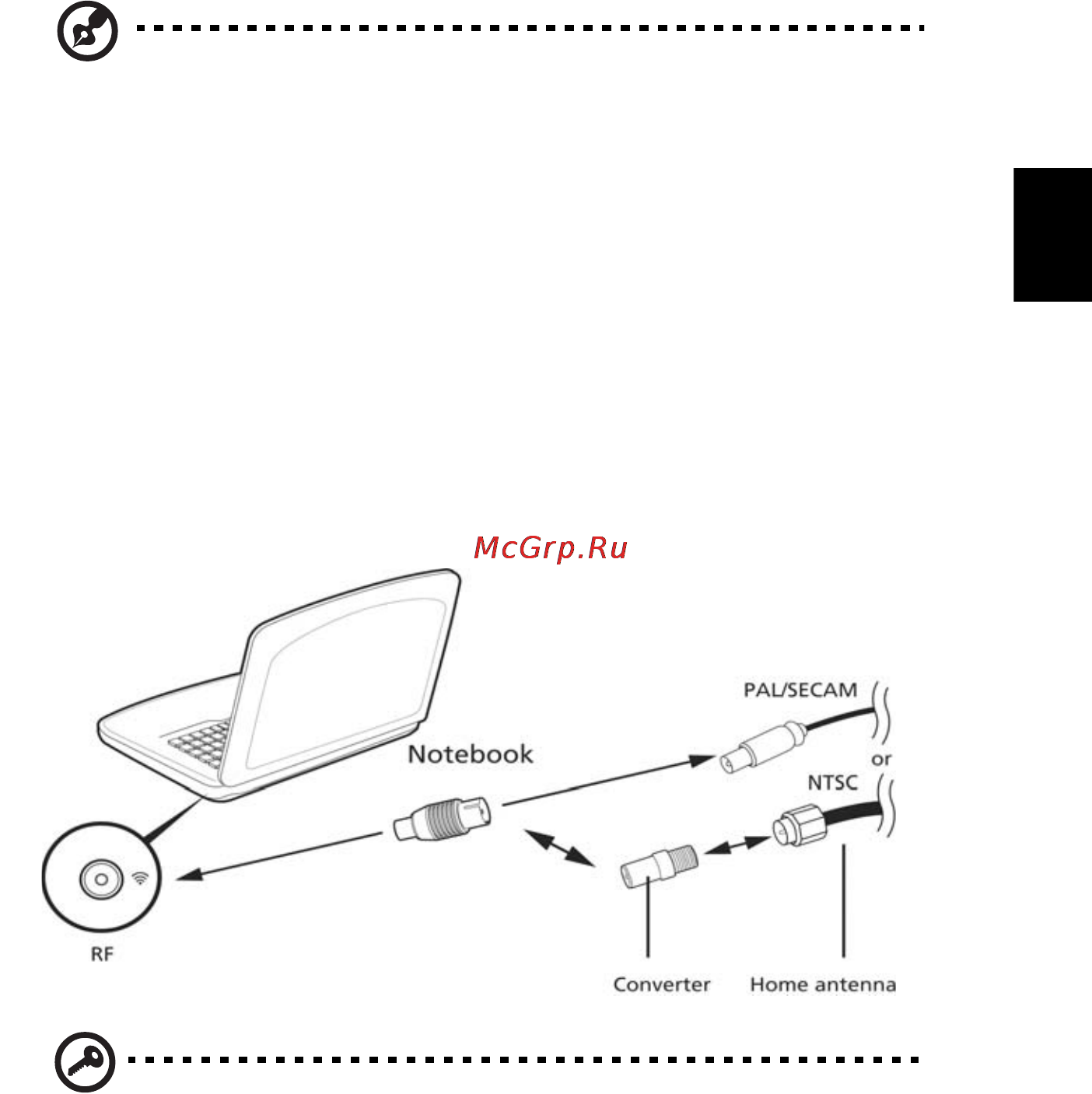Acer ASPIRE 5742G-373G32Mnrr [707/2205] Titta på tv med en extern antenn eller kabelanslutning