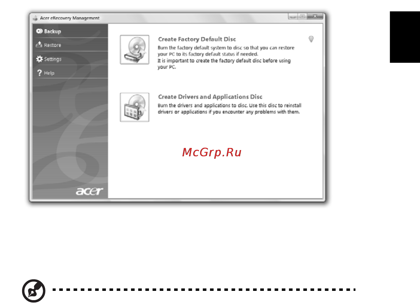 Acer ASPIRE 5742Z-P623G32Mirr [967/2205] Mentési lemez írása