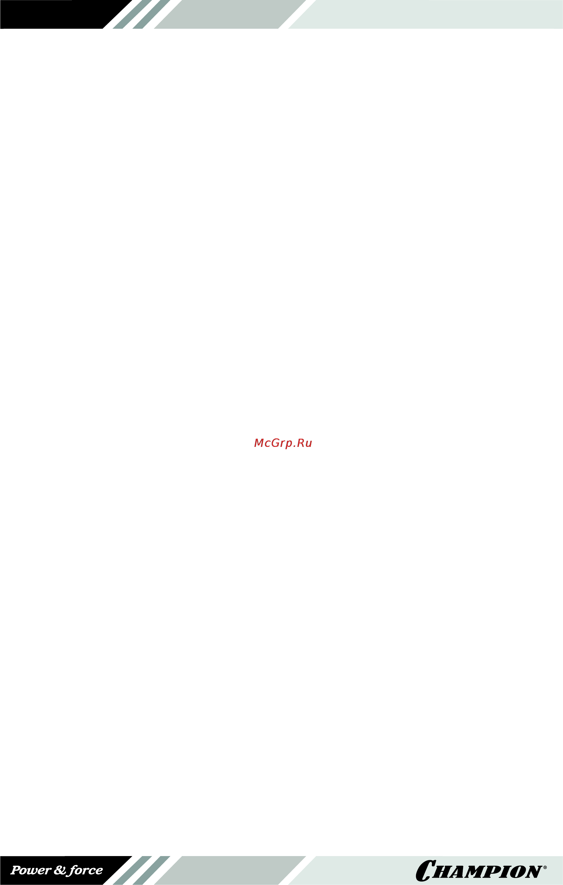 Champion DTP80E [6/28] Использование и обслуживание мотопомпы