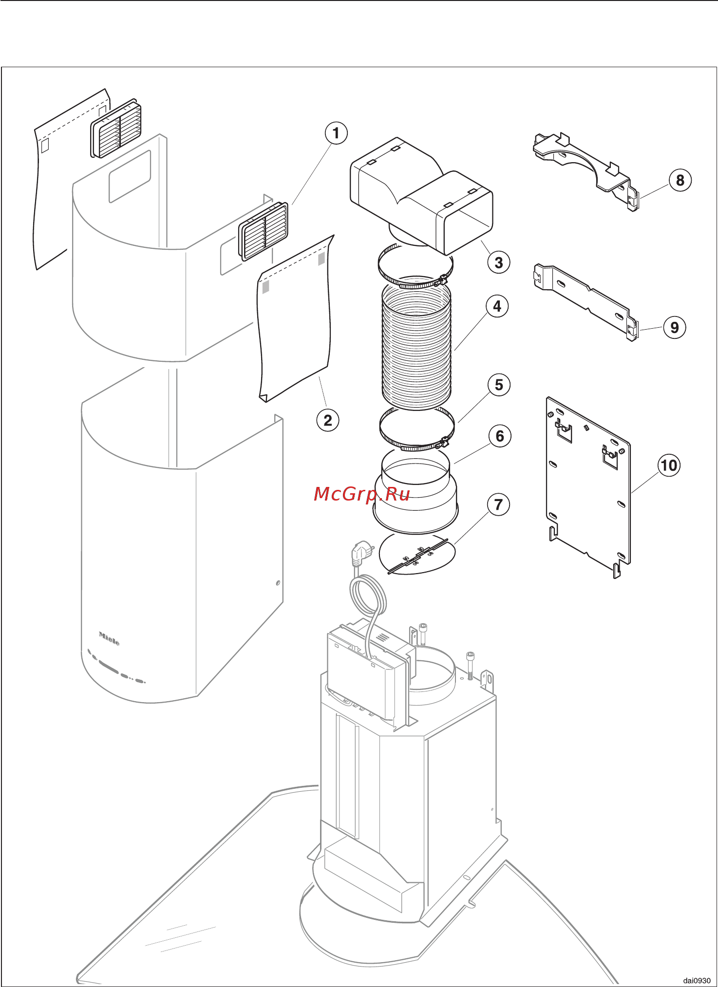Miele DA 249-2 EXT [26/36] Монтаж