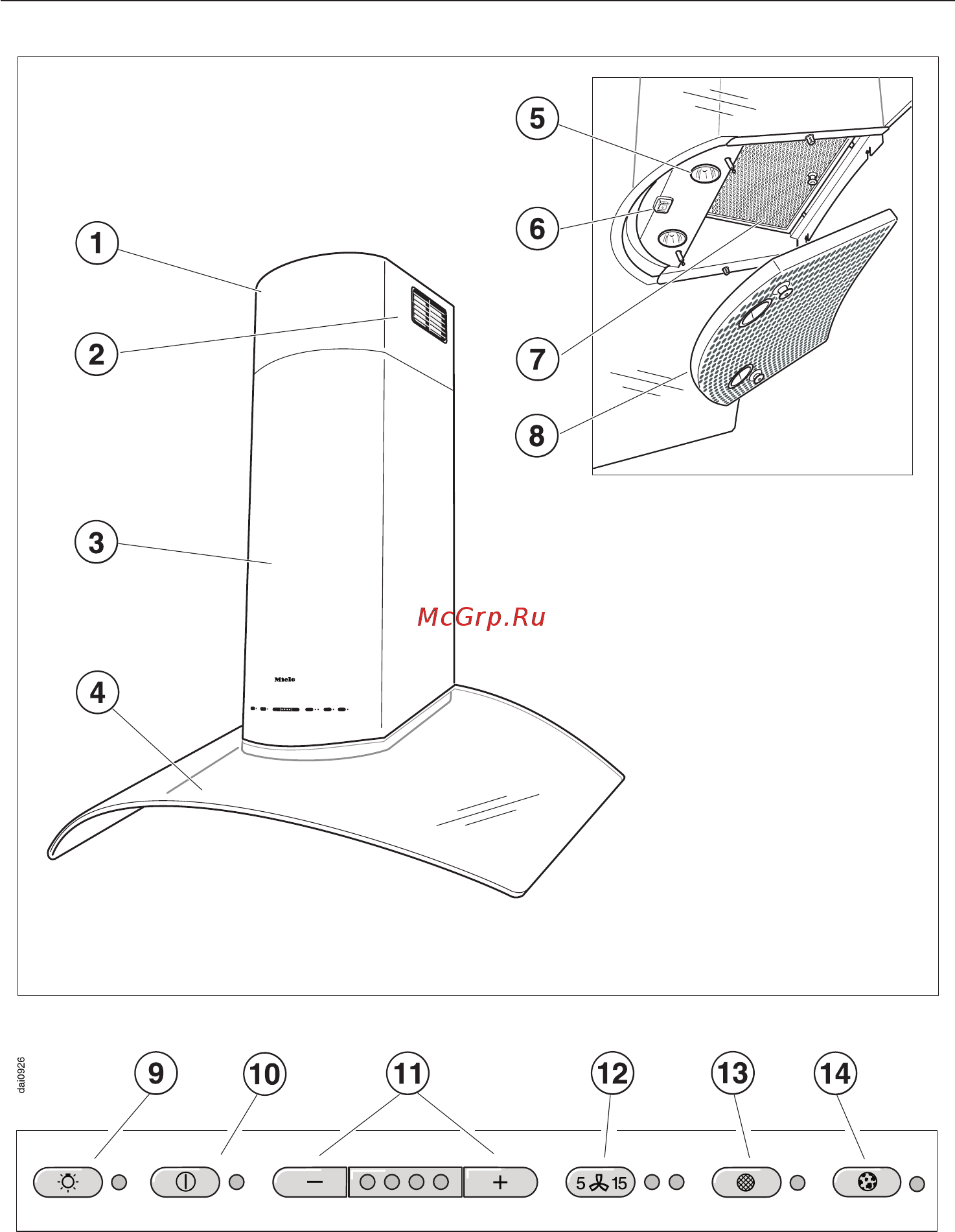 Miele DA 249-2 Инструкция по эксплуатации онлайн [8/36] 14395