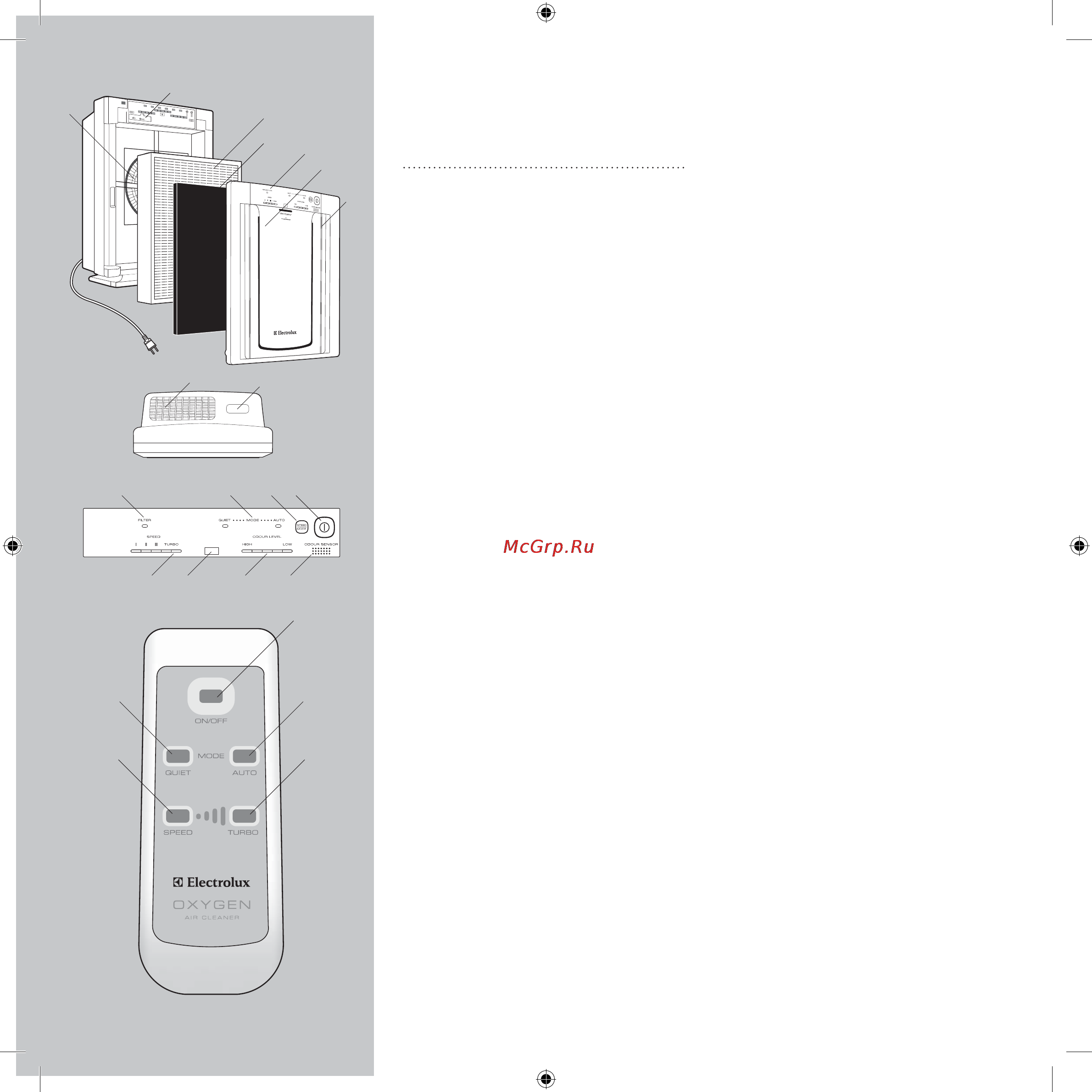 Electrolux Z9124 [2/10] Детали и принадлежности