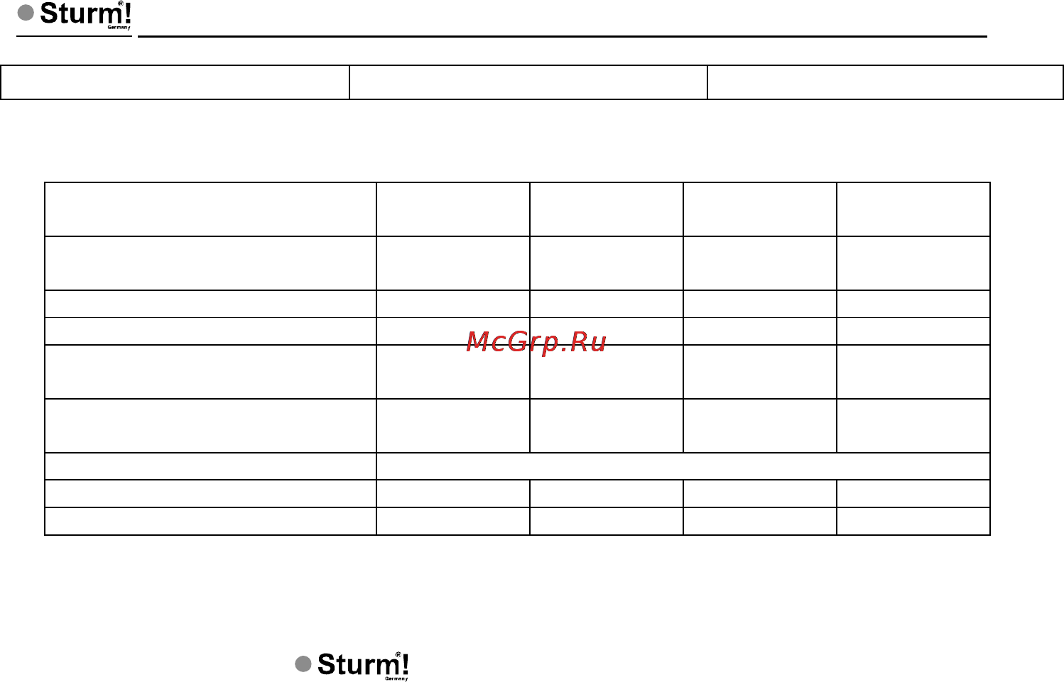 Sturm BP8710 [21/21] Технические характеристики