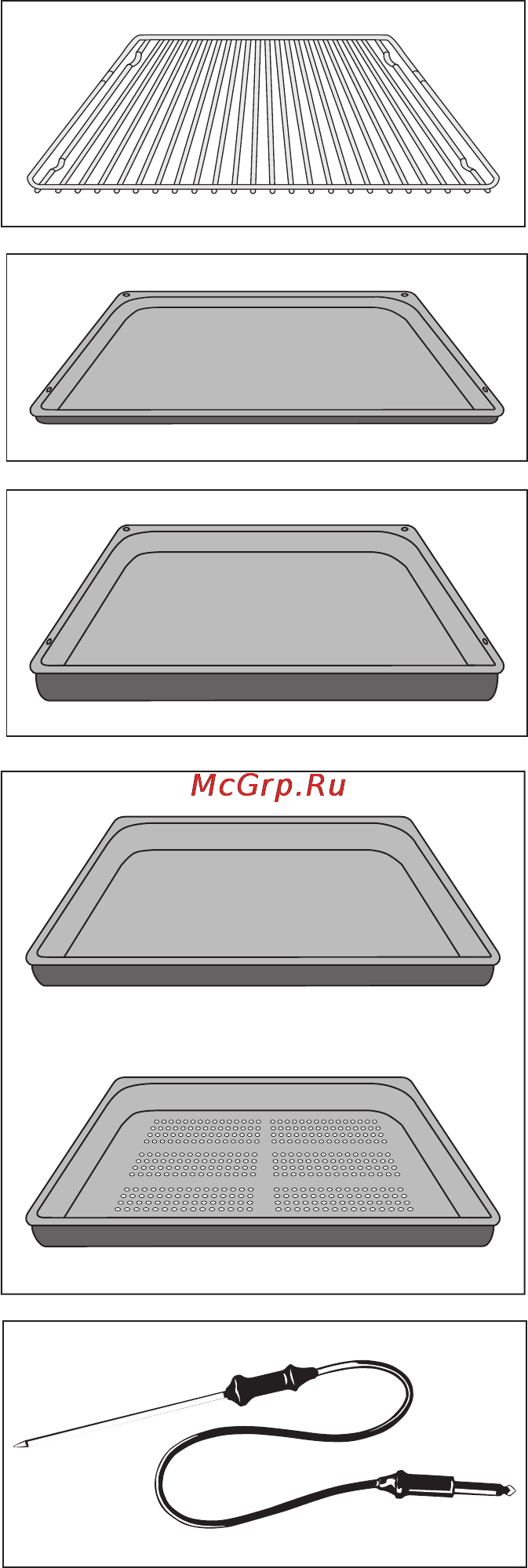 Electrolux EOB98000X [12/76] Глубокий противень