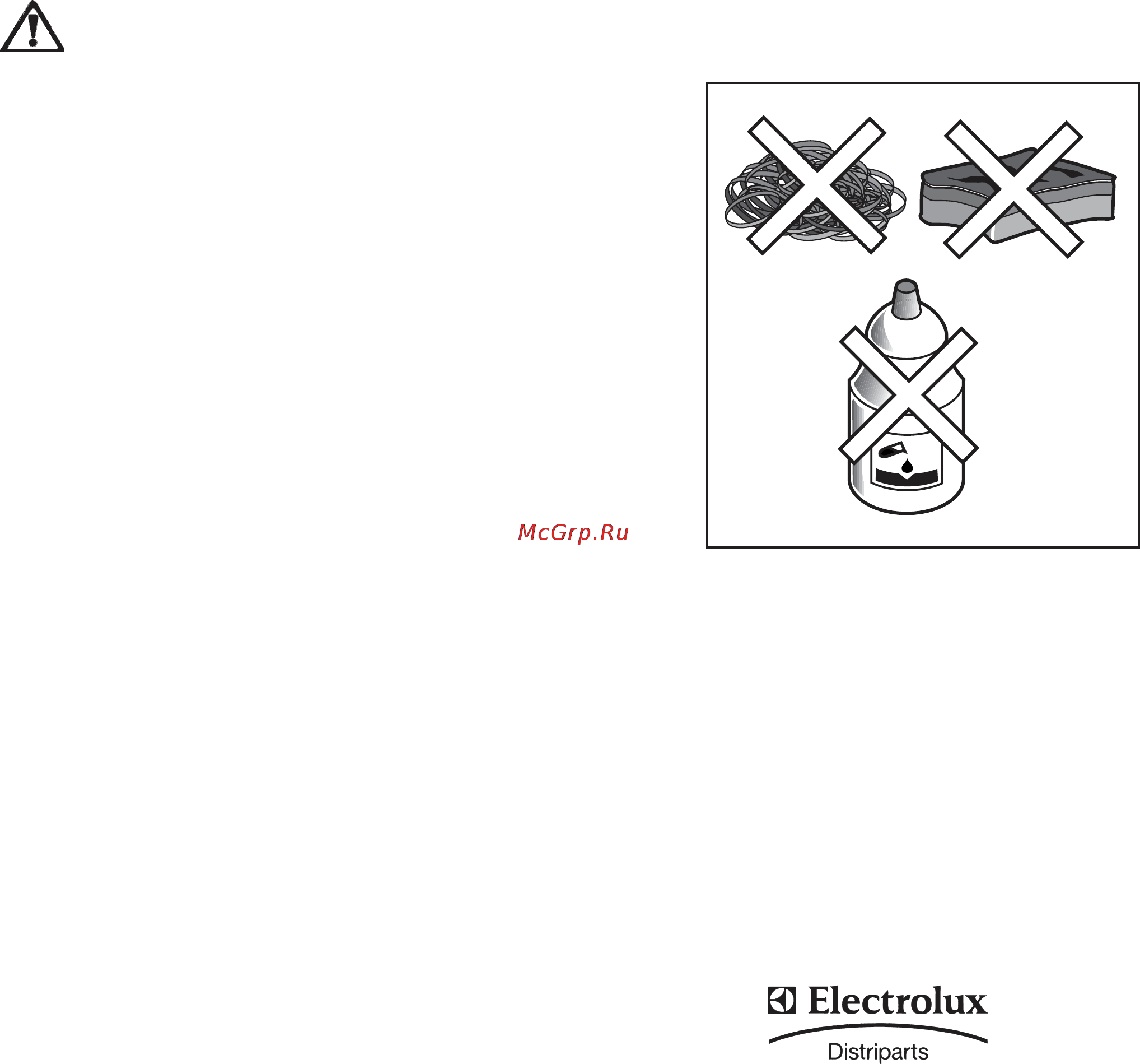 Electrolux EHG30235 x [49/100] Huolto ja alkuperäiset varaosat