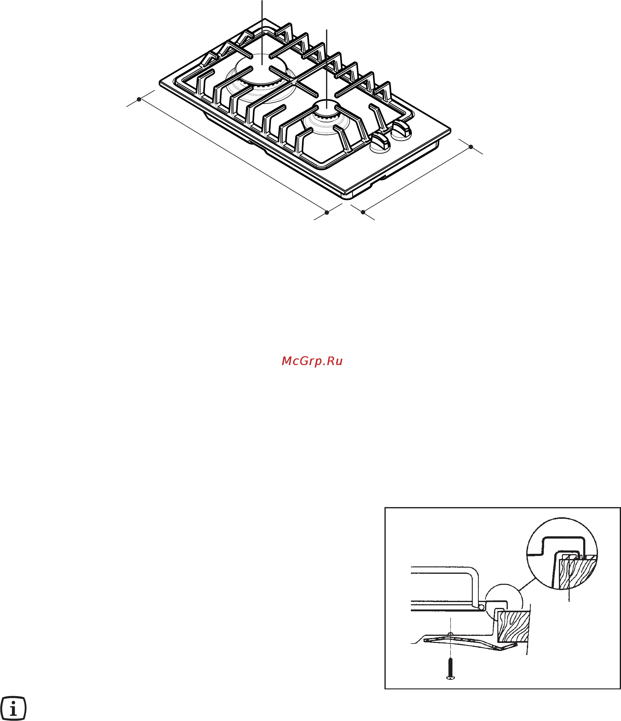 Electrolux EHG30235 x [94/100] Încorporarea